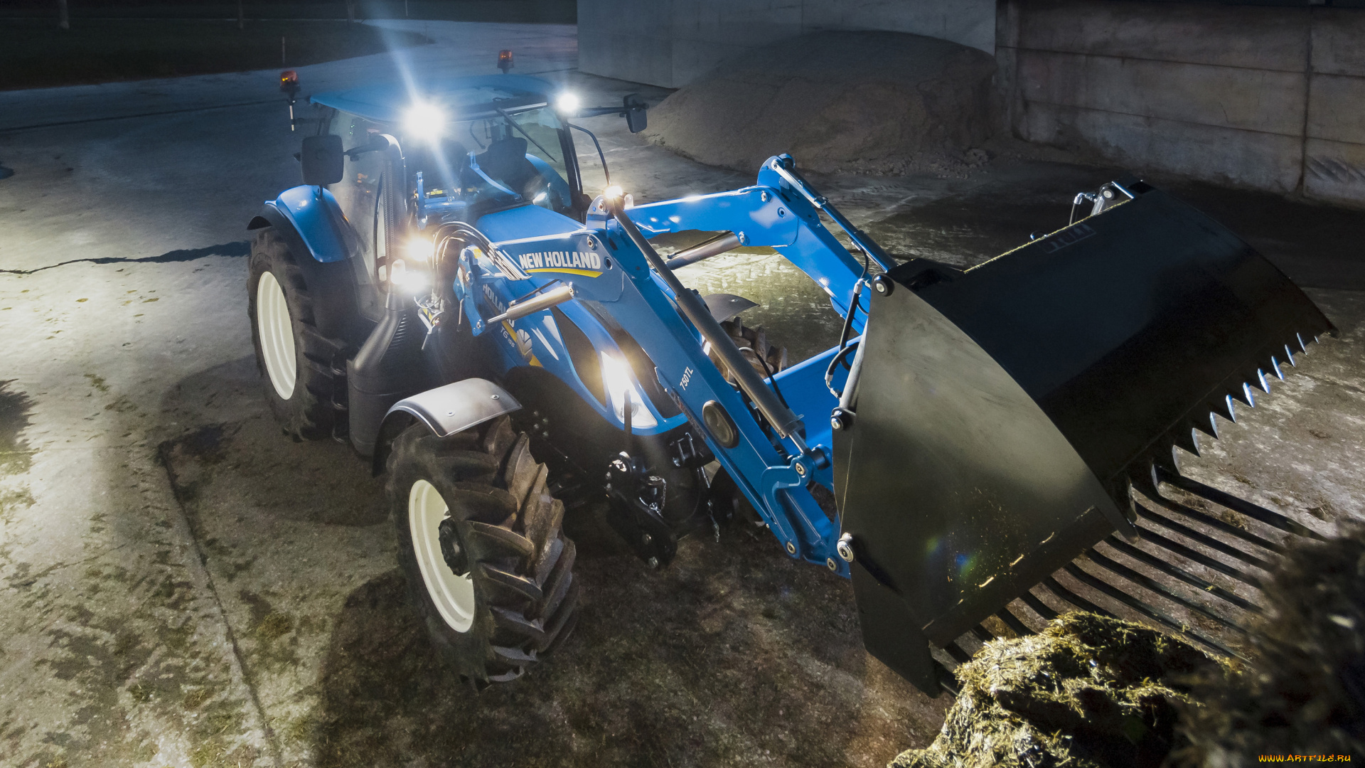 техника, фронтальные, погрузчики, new, holland