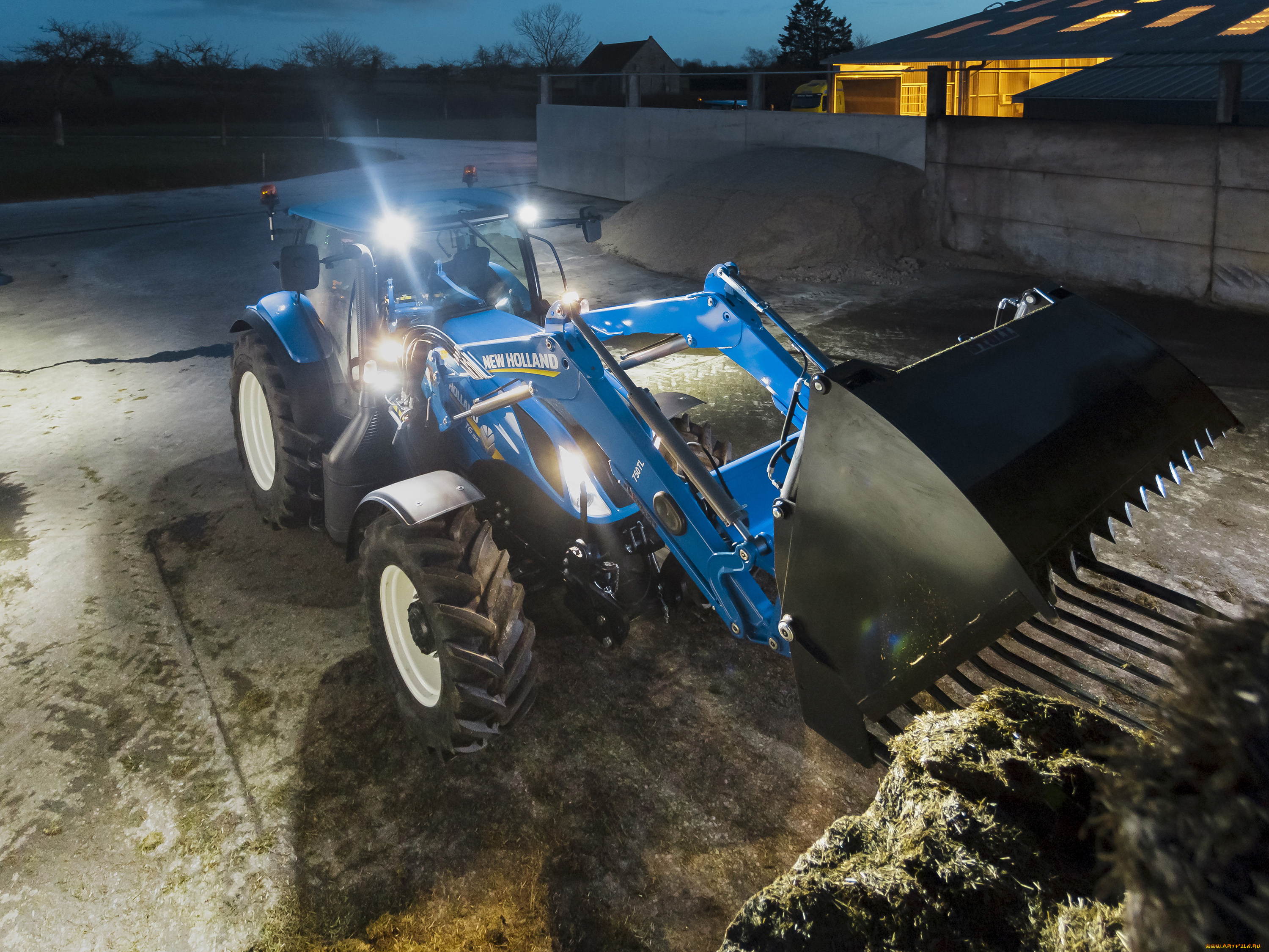 техника, фронтальные, погрузчики, new, holland