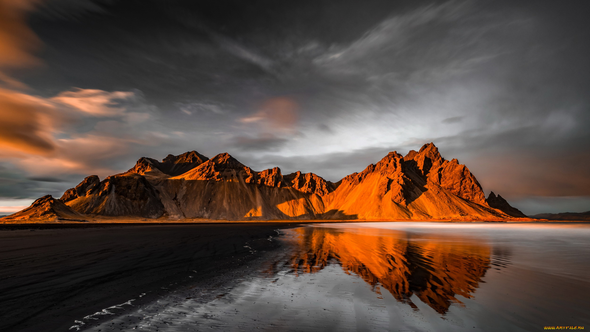 mountains, in, auster-skaftafellssysla, iceland, природа, горы, mountains, in, auster-skaftafellssysla