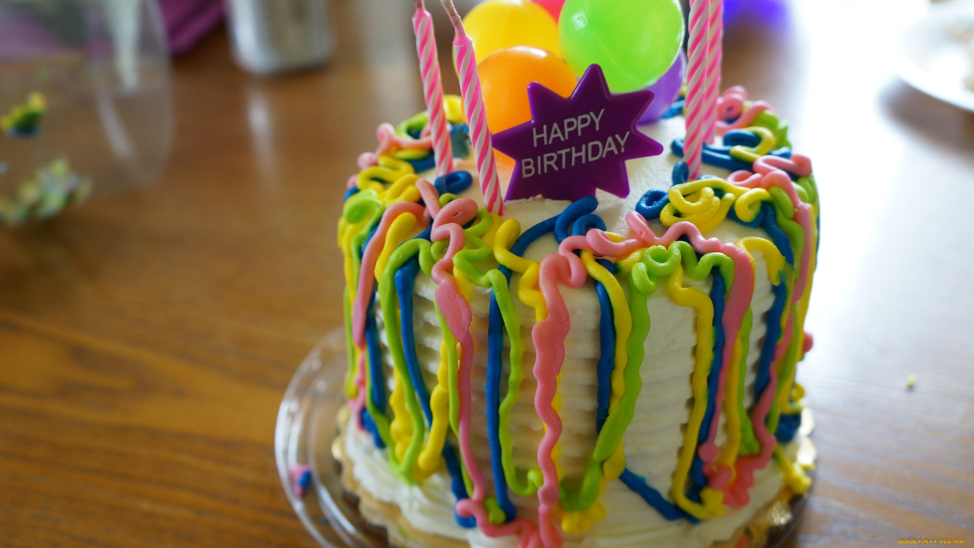 праздничные, день, рождения, торт