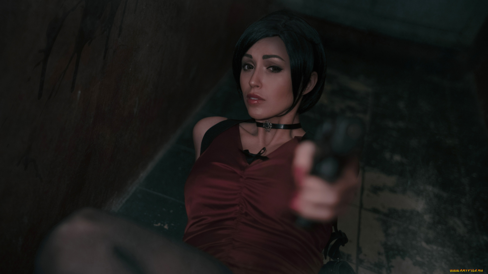 девушки, valery, himera, , lera, himera, костюм, образ, пистолет