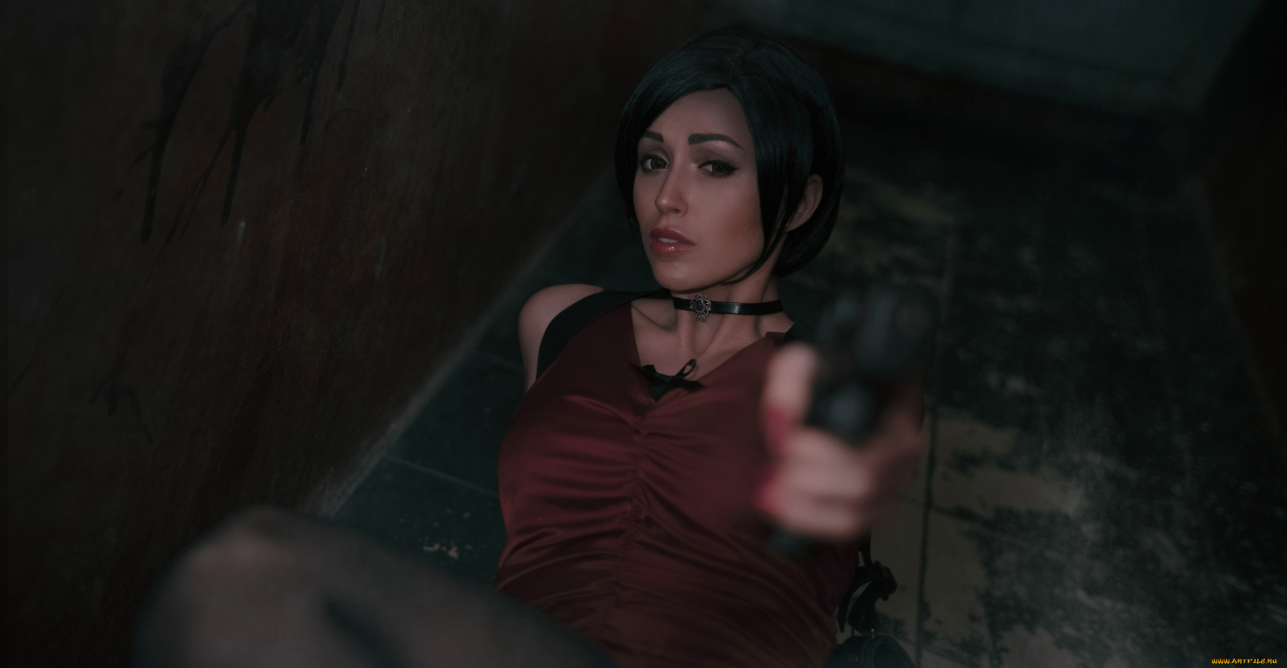 девушки, valery, himera, , lera, himera, костюм, образ, пистолет