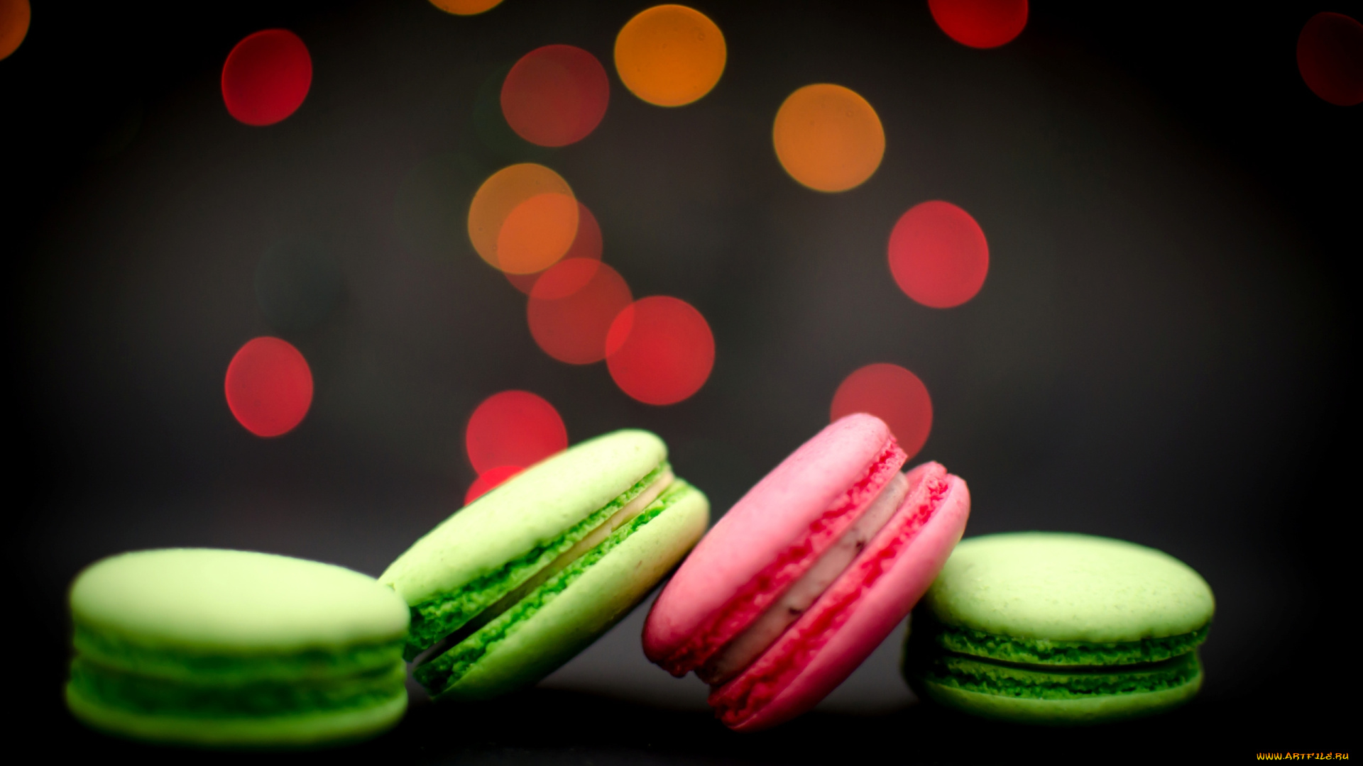 еда, макаруны, лакомство, печенье