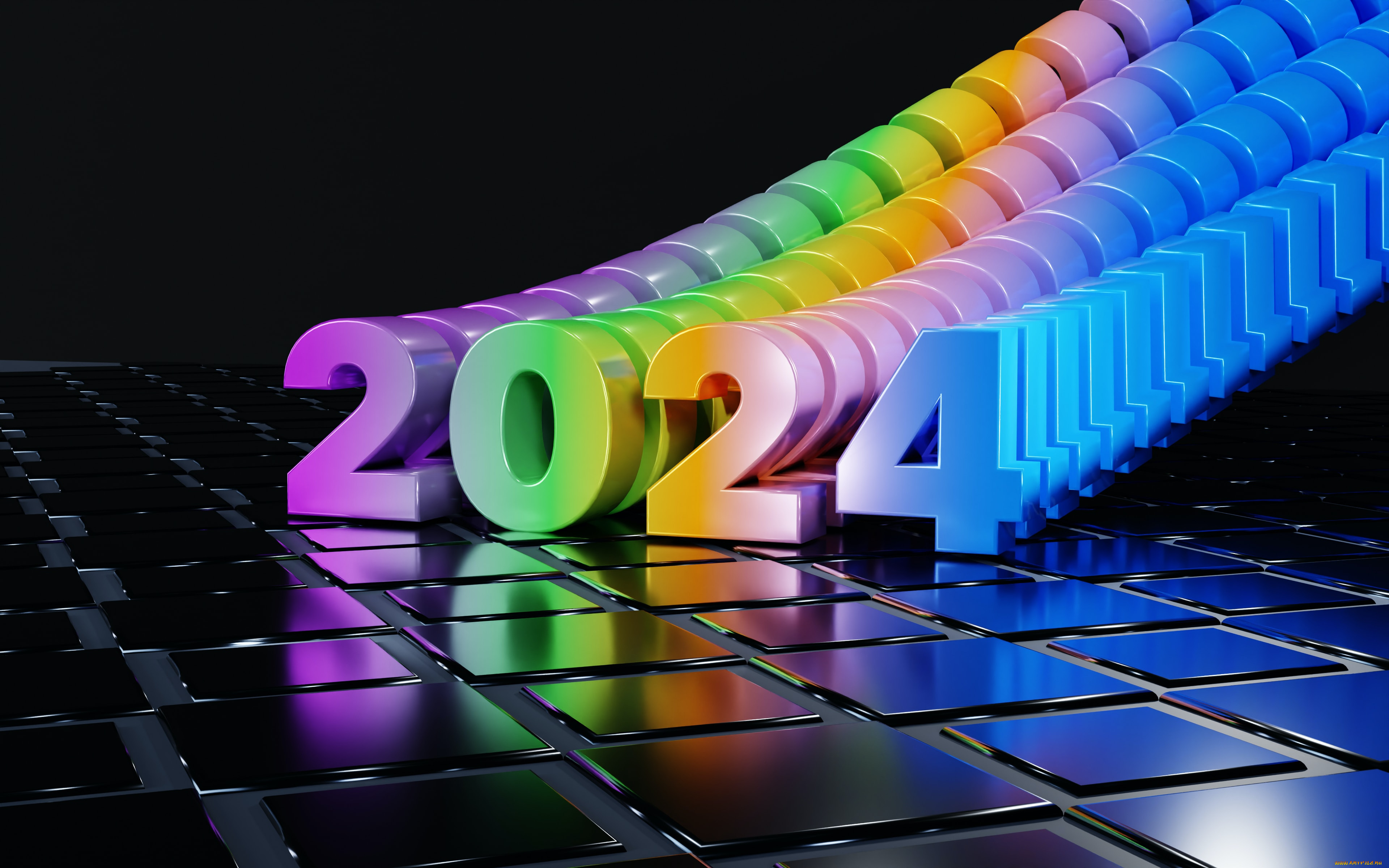 3д, графика, другое, , other, цифры, цвета, плитки