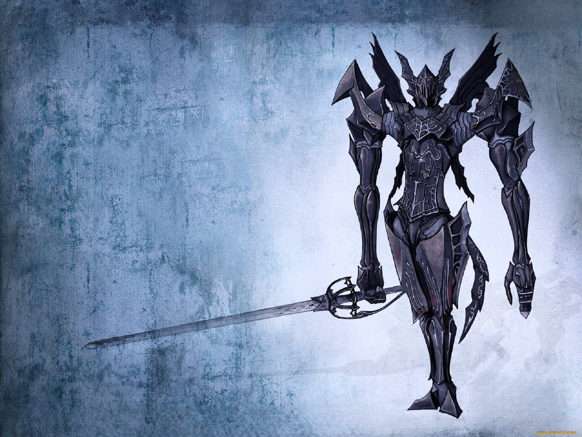 видео, игры, lineage, ii, , the, chaotic, chronicle, рыцарь, броня, меч