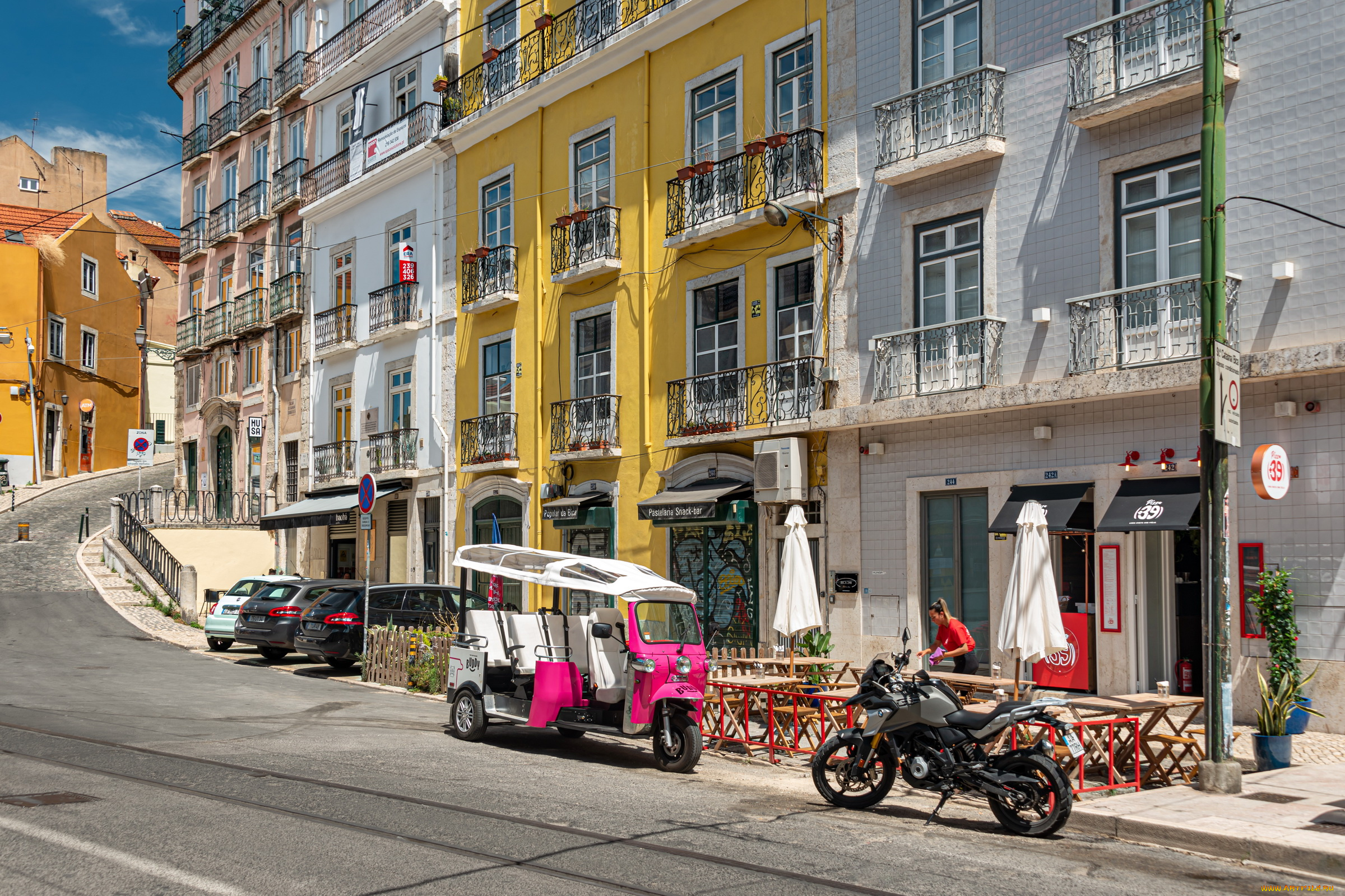 города, сан-пауло, , бразилия, улица, здания, кафе