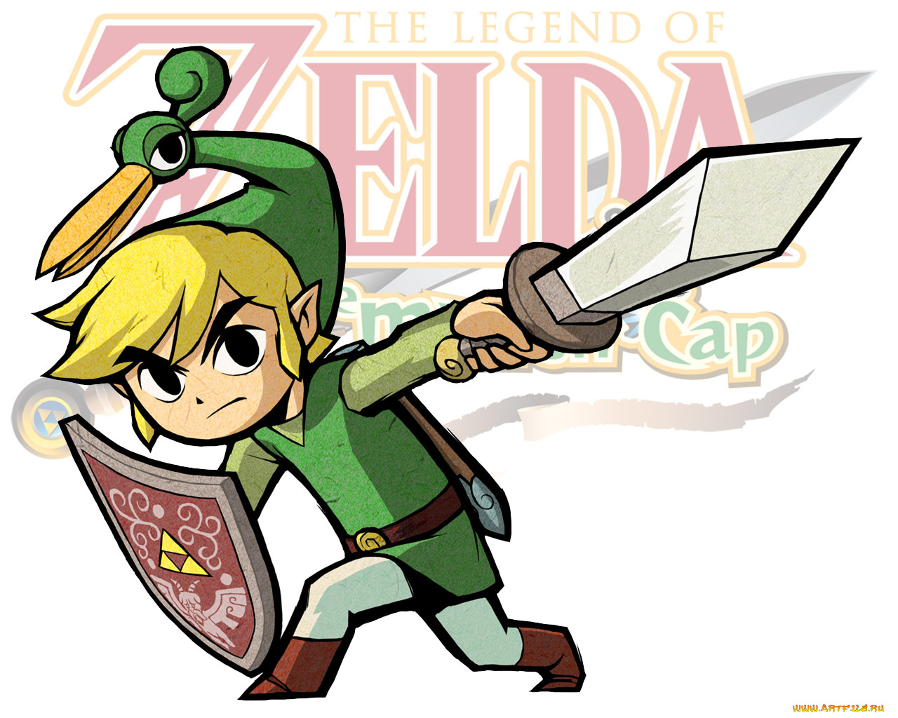 legend, of, zelda, the, minish, cap, видео, игры