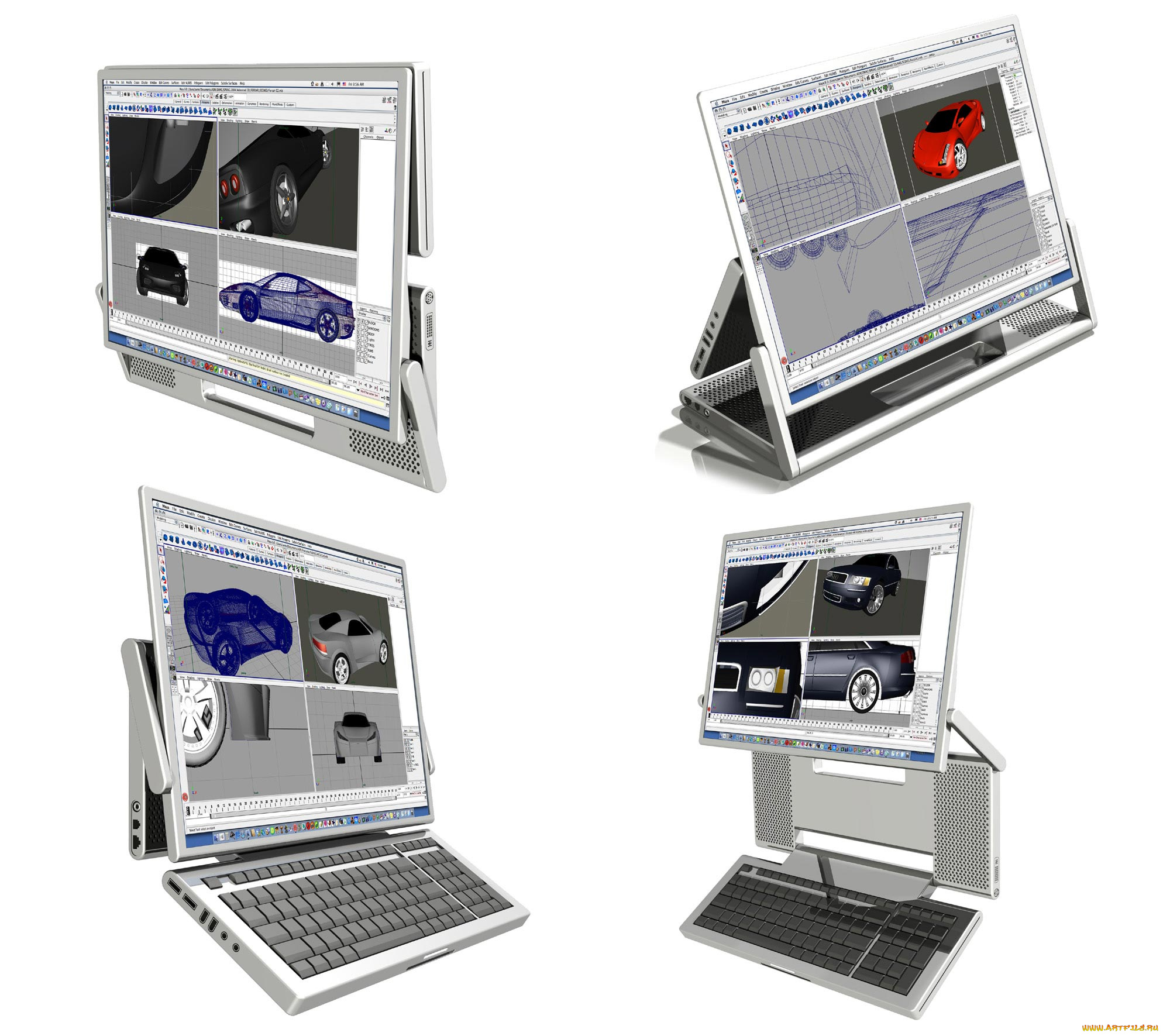 apple, компьютеры, мониторы, ноутбуки