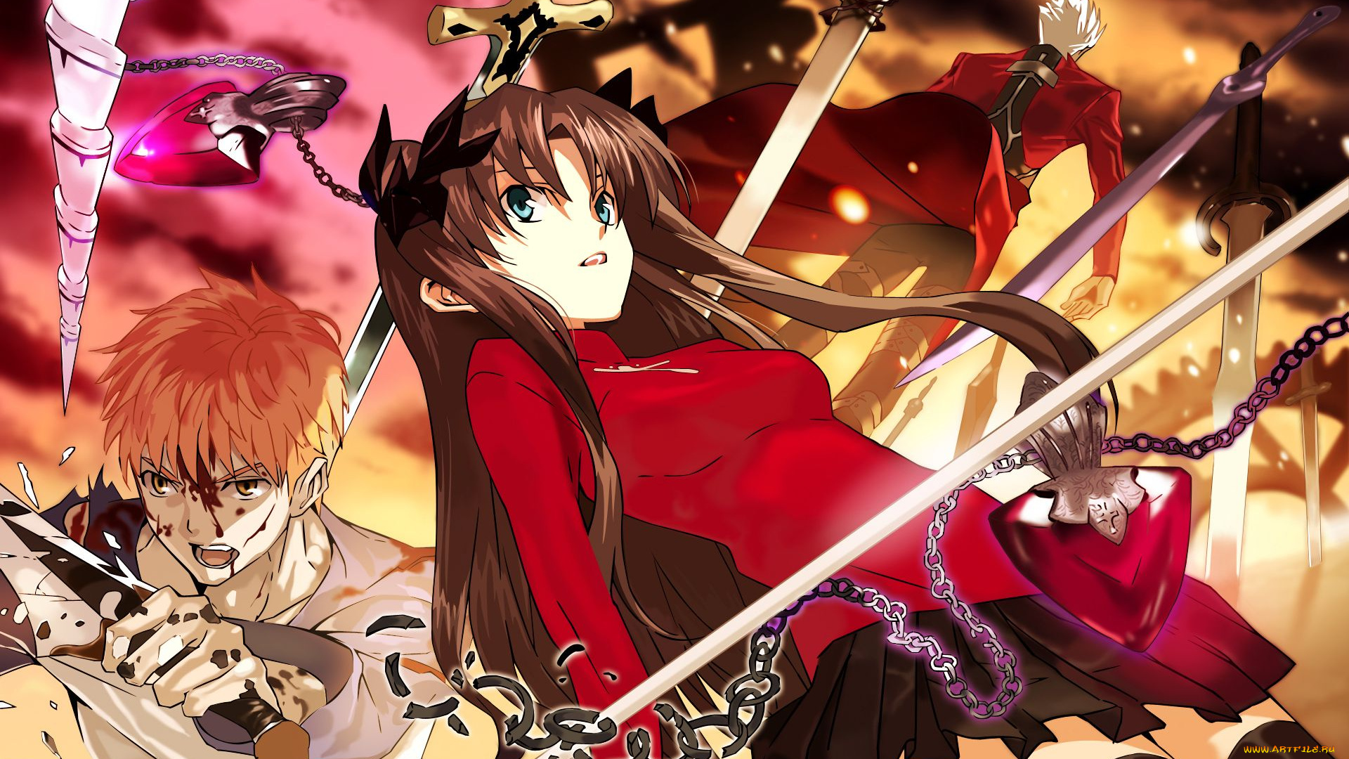 аниме, fate, stay, night