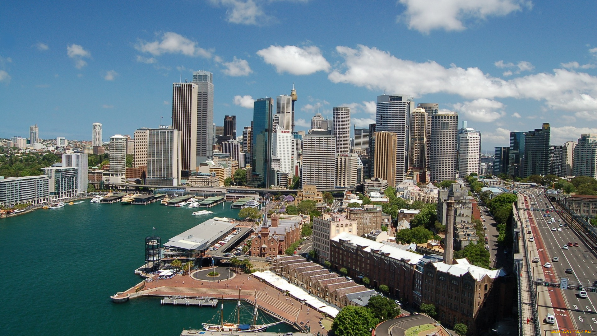downtown, sydney, города, сидней, австралия