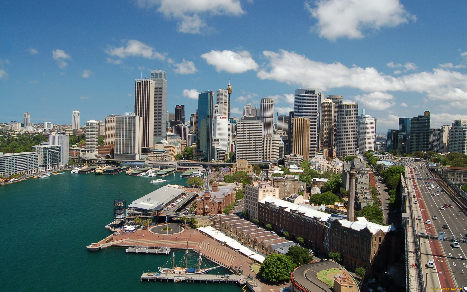 downtown, sydney, города, сидней, австралия