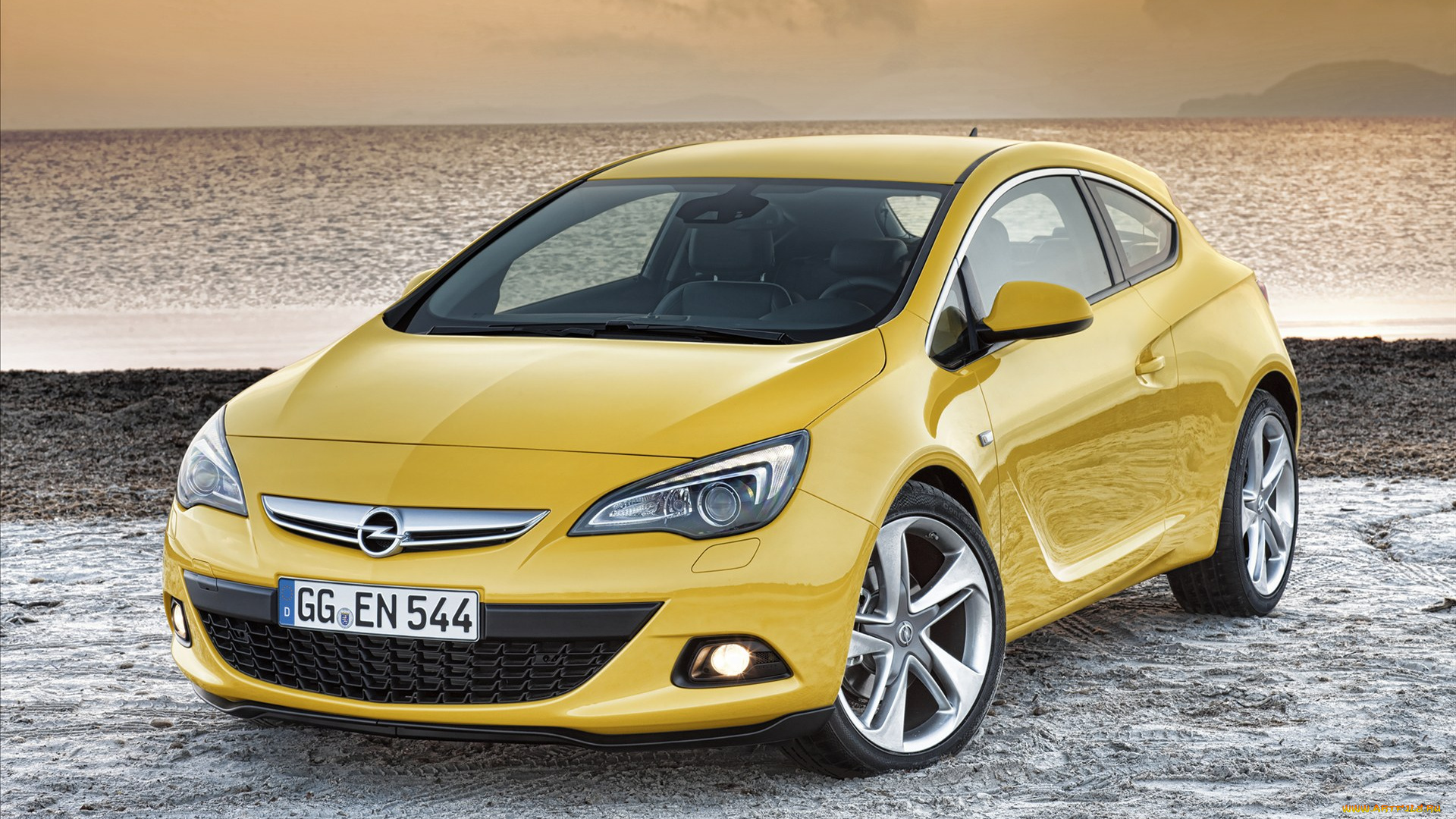 opel, astra, gtc, 2012, автомобили, желтый, авто