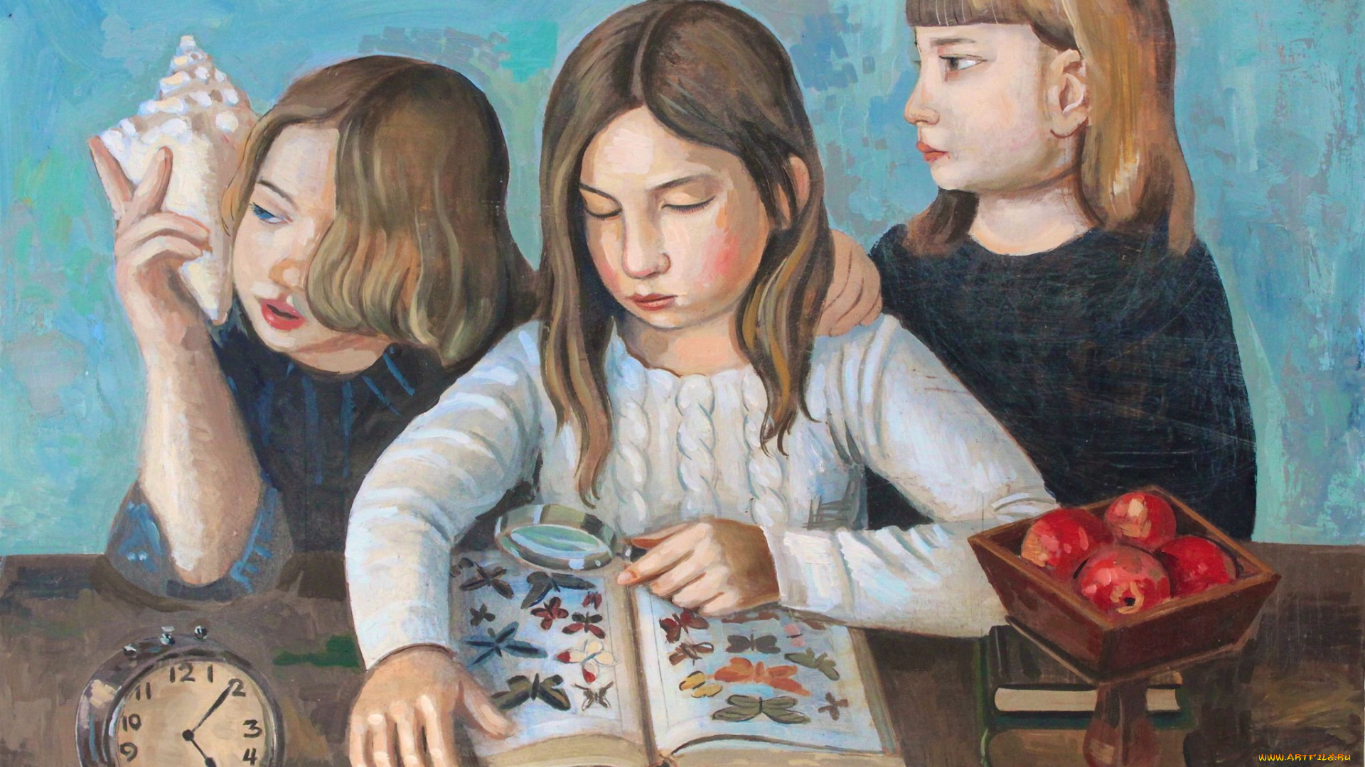 рисованные, дети