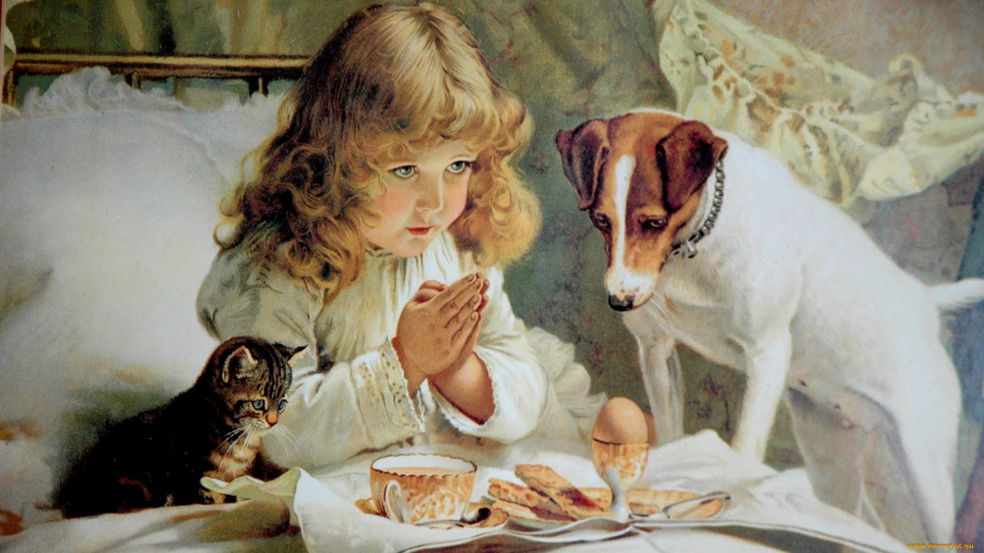 рисованные, дети