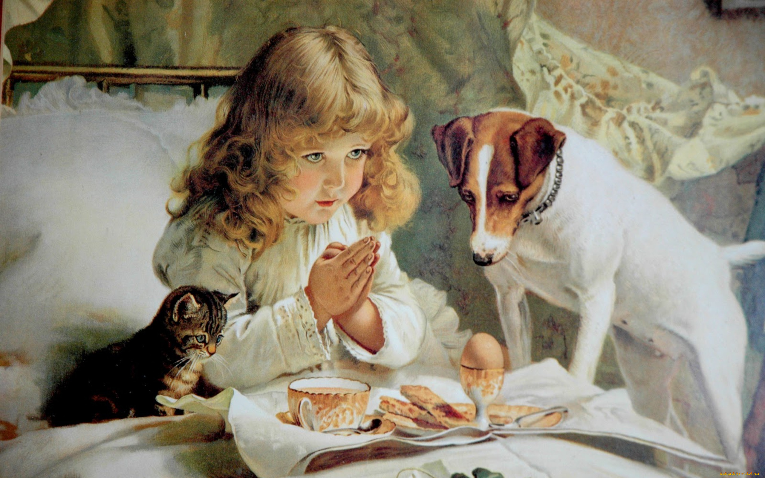 рисованные, дети