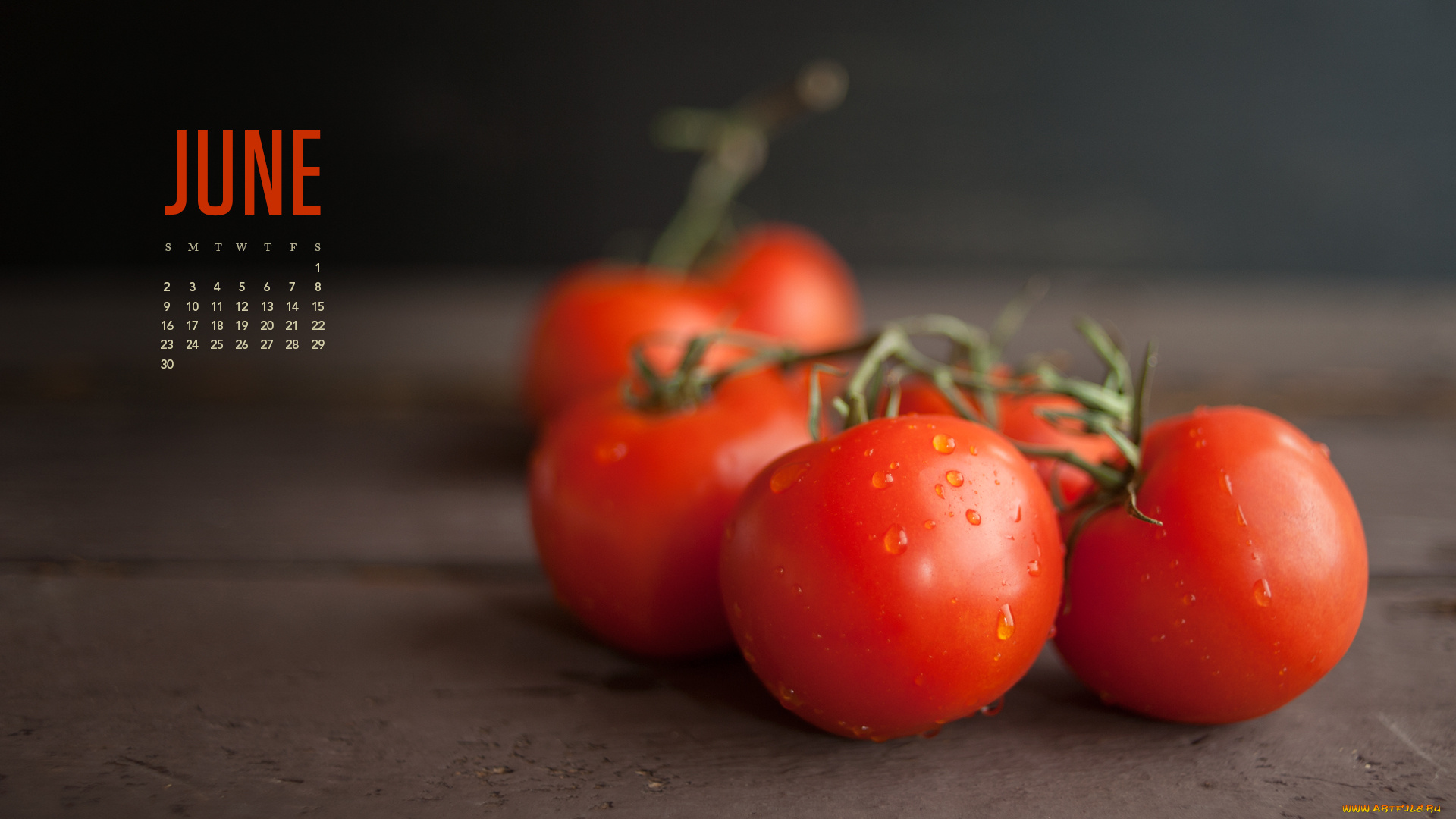 календари, еда, помидоры