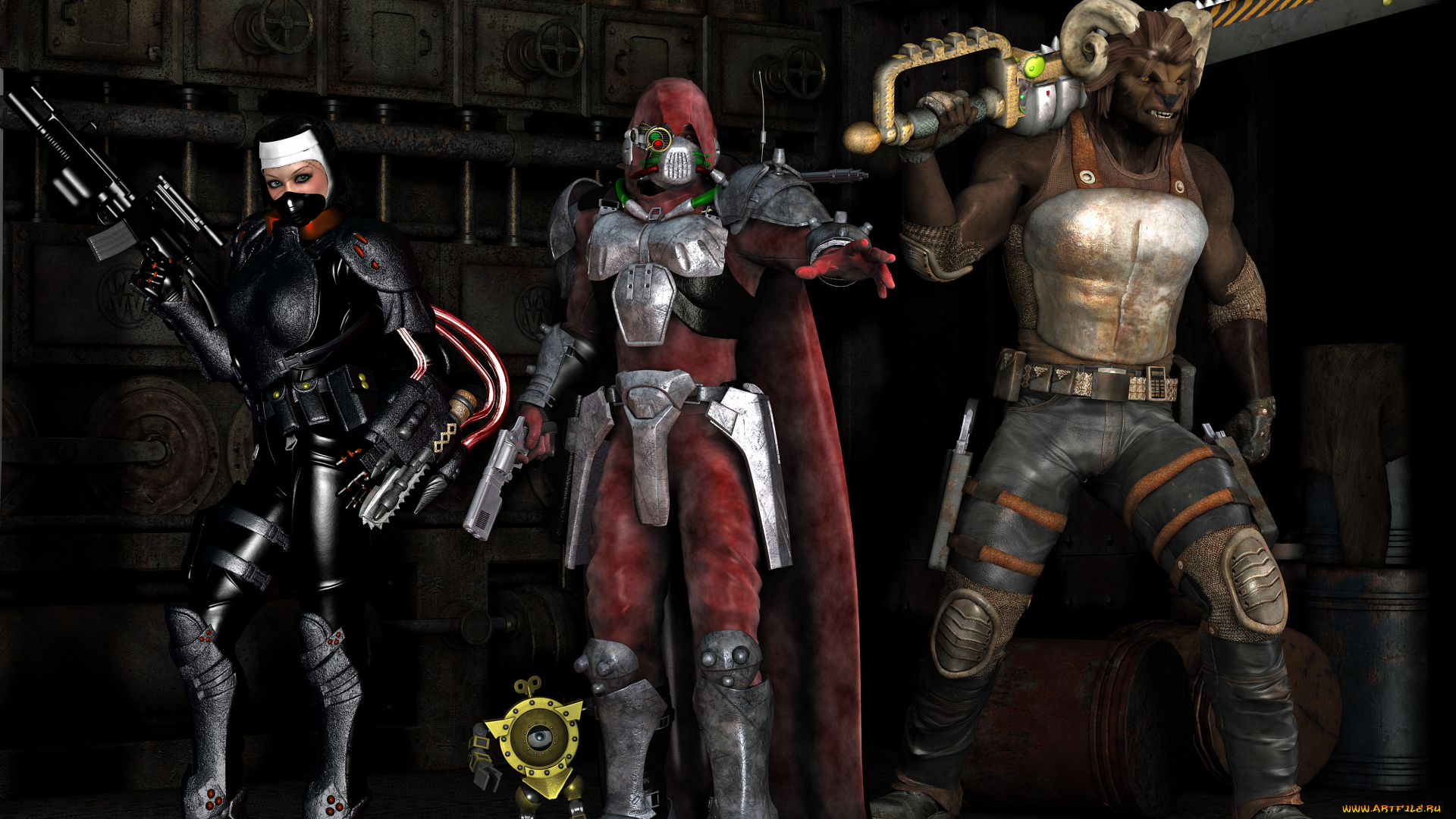 3д, графика, фантазия, , fantasy, оружие, существа, люди