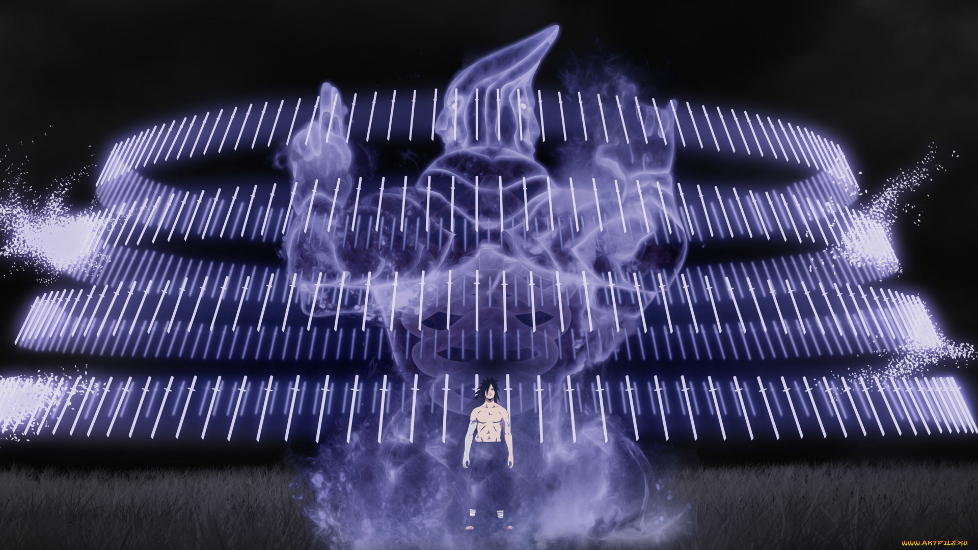 аниме, naruto, rinnegan, посох, бог, войны, god, of, war, susanoo, uchiha, madara