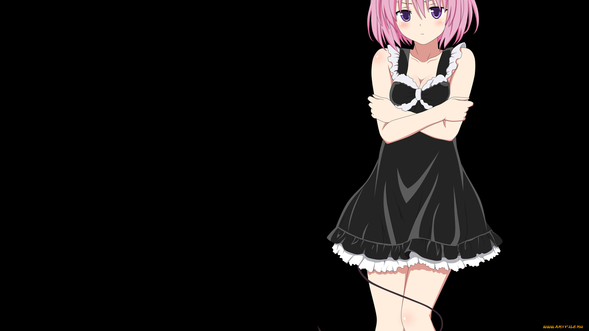 аниме, to-love-ru, платье, девушка, взгляд, momo, velia, deviluke