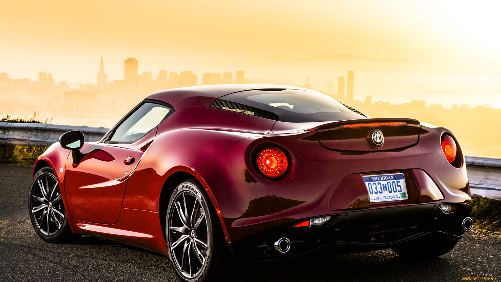 автомобили, alfa, romeo, 2015г, alfa, romeo, 4c, us-spec, 960, красный