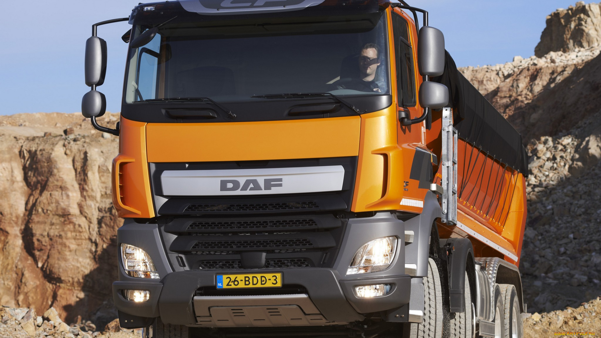 автомобили, daf, , выставка, улица, daf, 8x4, cf, 460, tipper, cab, day, fad