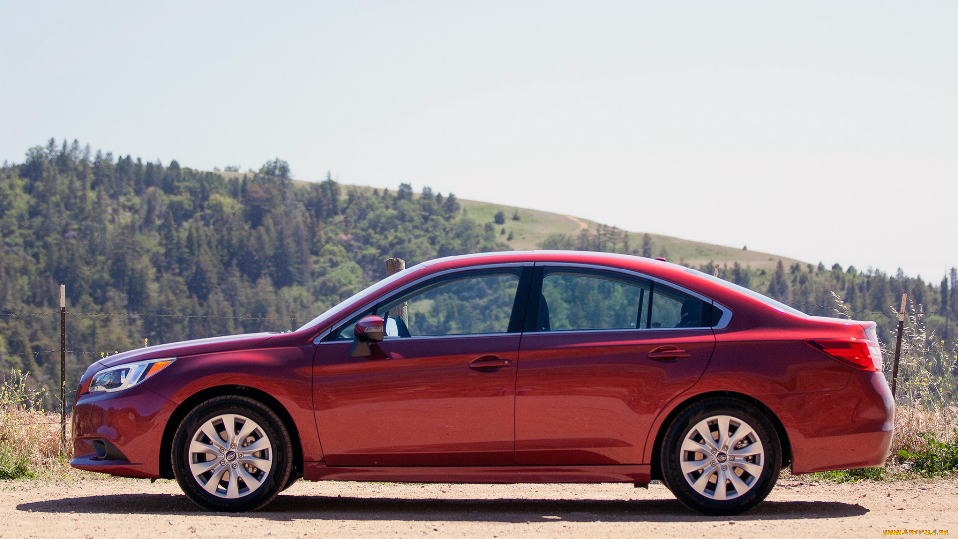 автомобили, subaru, legacy, 2015г, красный, 2-5i