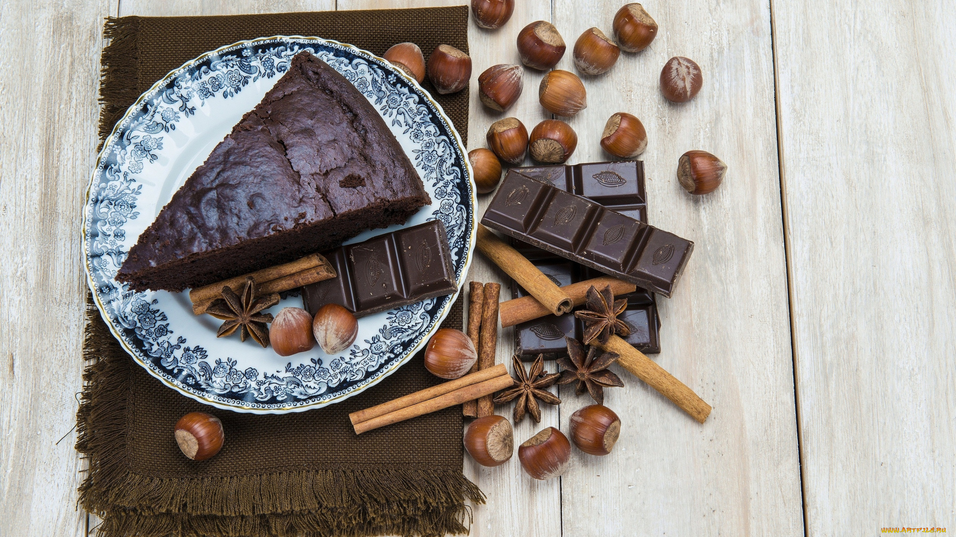 еда, пирожные, , кексы, , печенье, орехи, корица, шоколад, шоколадные