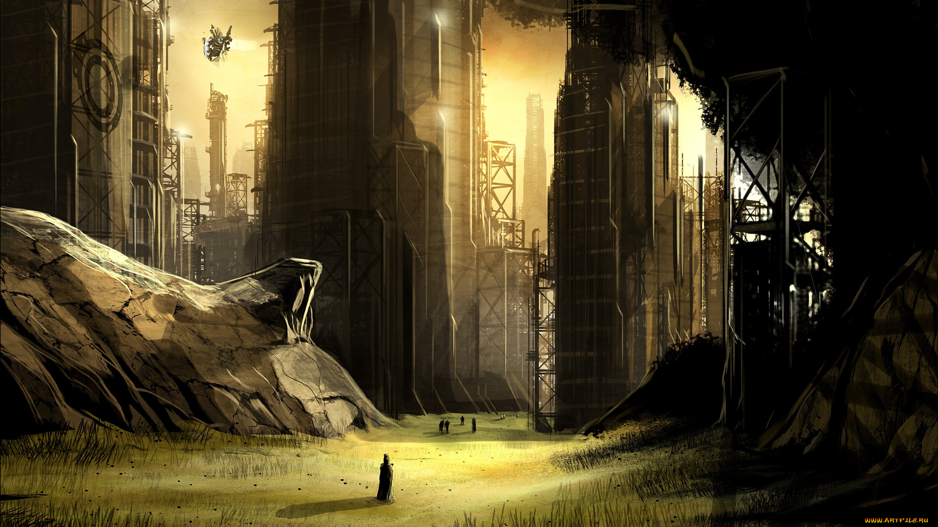 фэнтези, иные, миры, , иные, времена, сооружения, будущее, мир, иной