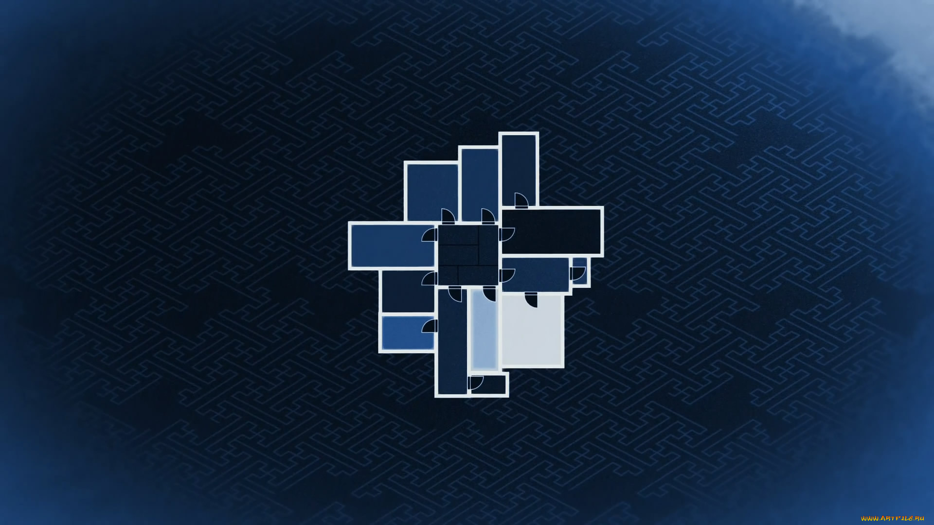 рисованные, минимализм, галактики, татами