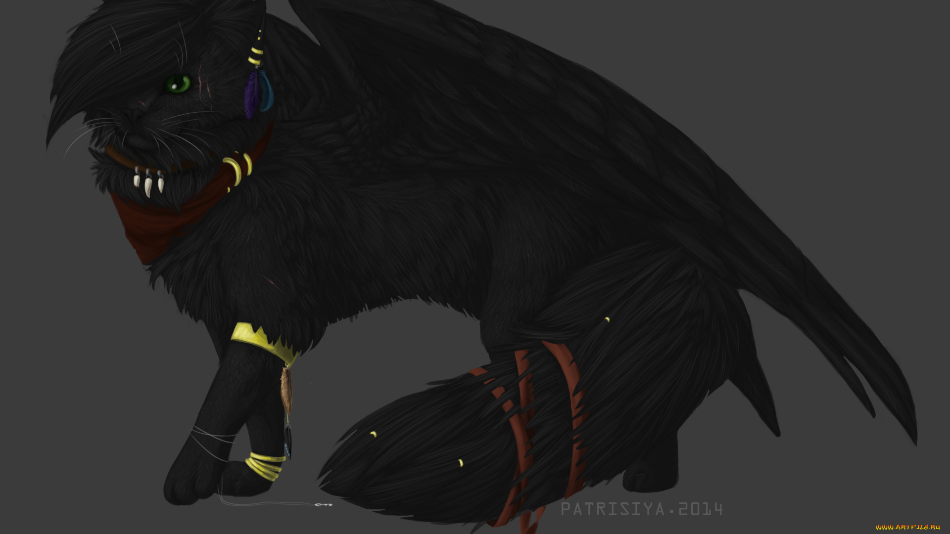 рисованные, животные, , сказочные, , мифические, кот