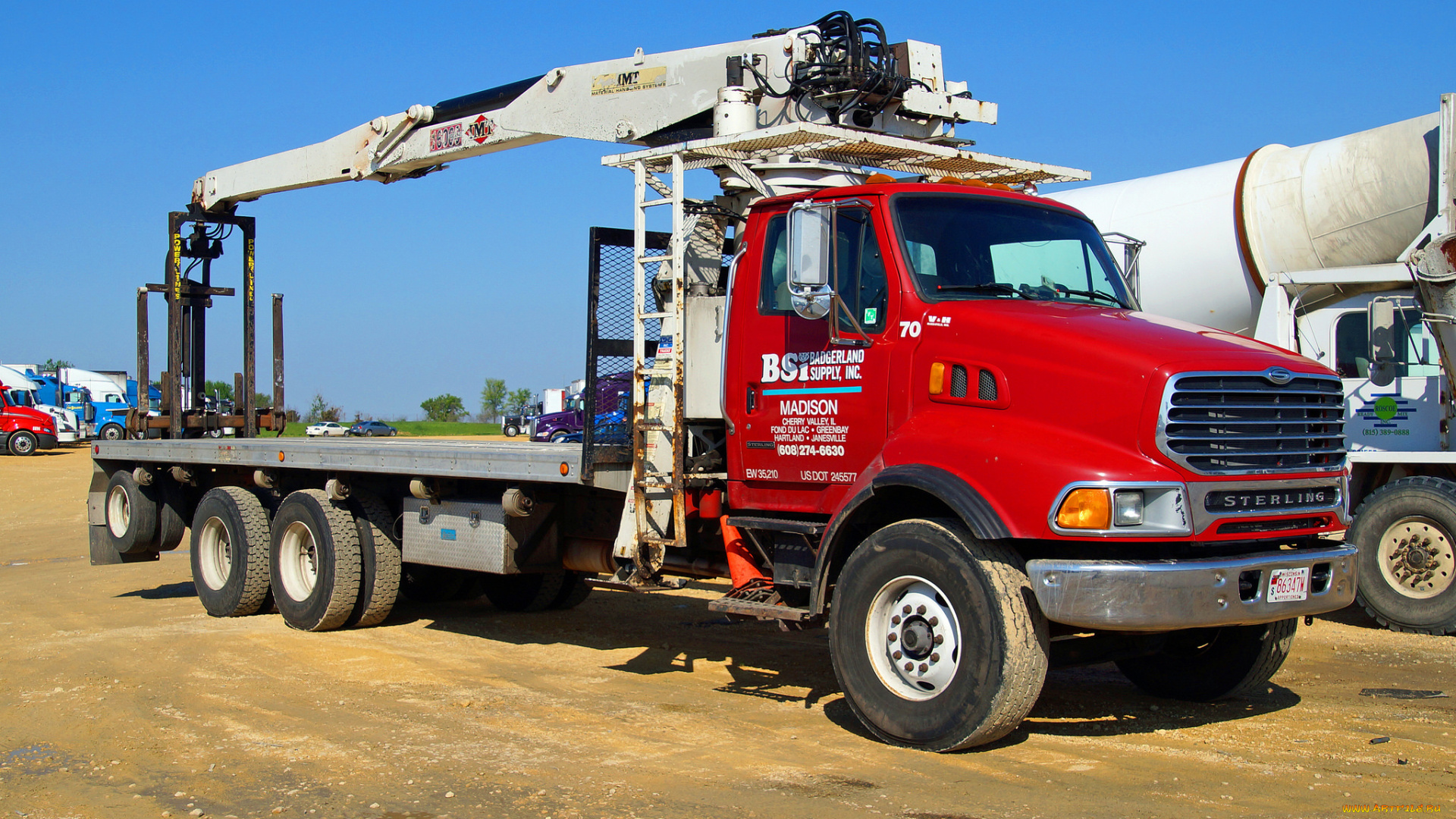 sterling, truck, автомобили, sterling, подъемник, грузовик, спецтехника