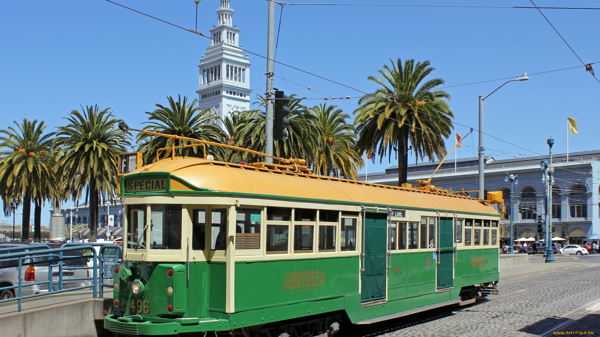 техника, трамваи, рельсы, трамвай, город