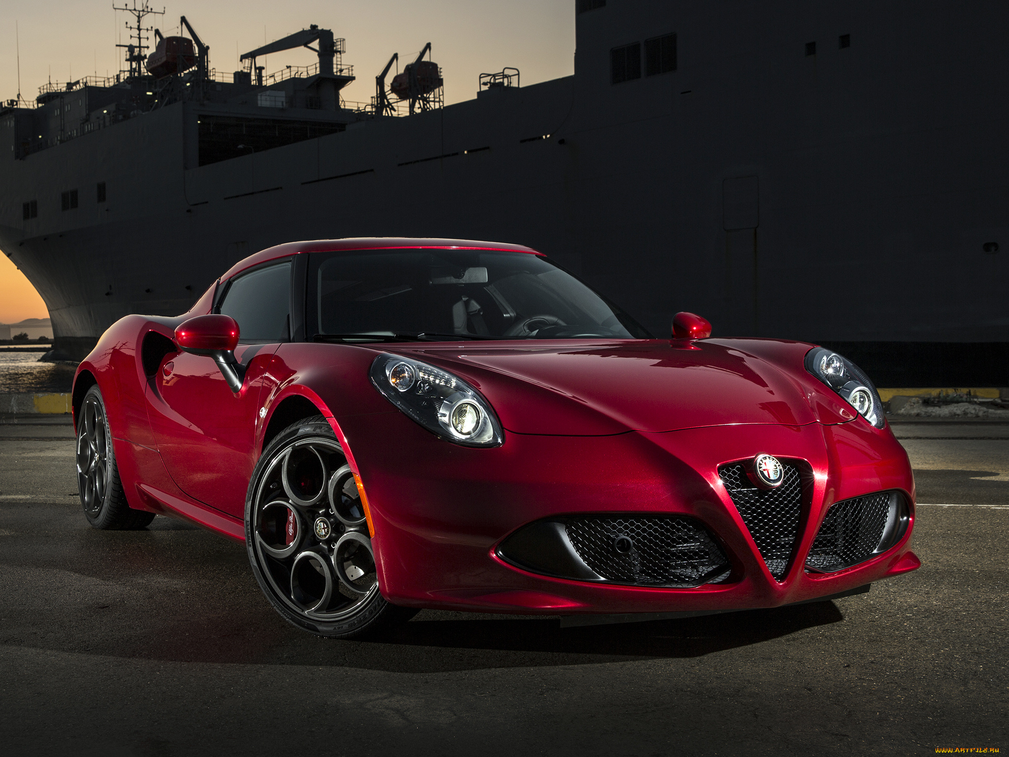 автомобили, alfa, romeo, 2015г, alfa, romeo, 4c, us-spec, 960, красный