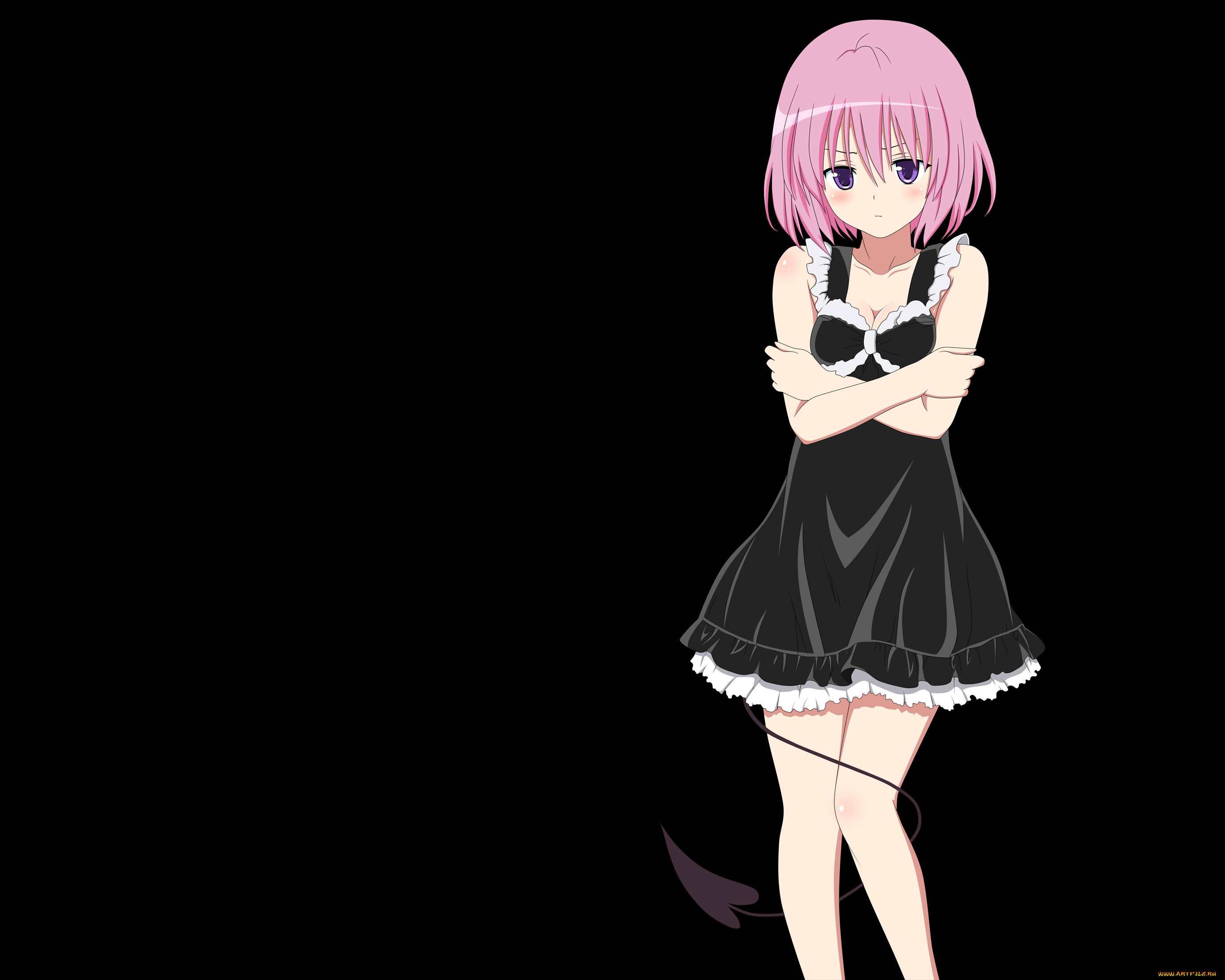 аниме, to-love-ru, платье, девушка, взгляд, momo, velia, deviluke