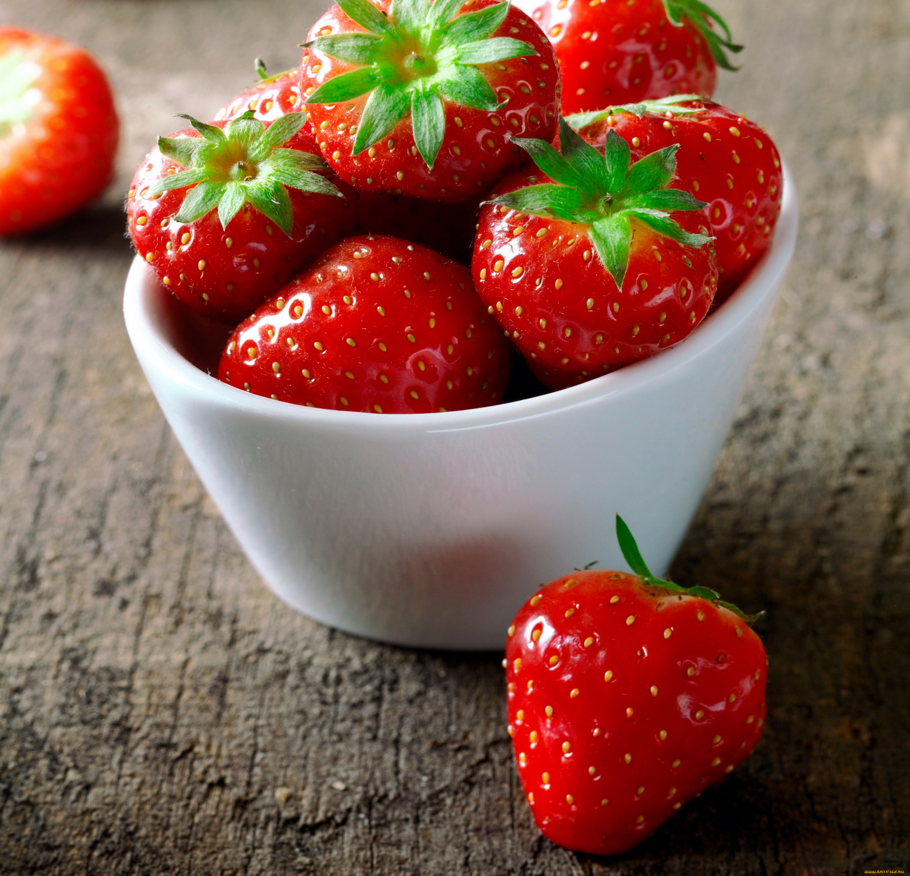 еда, клубника, , земляника, чашка, ягоды