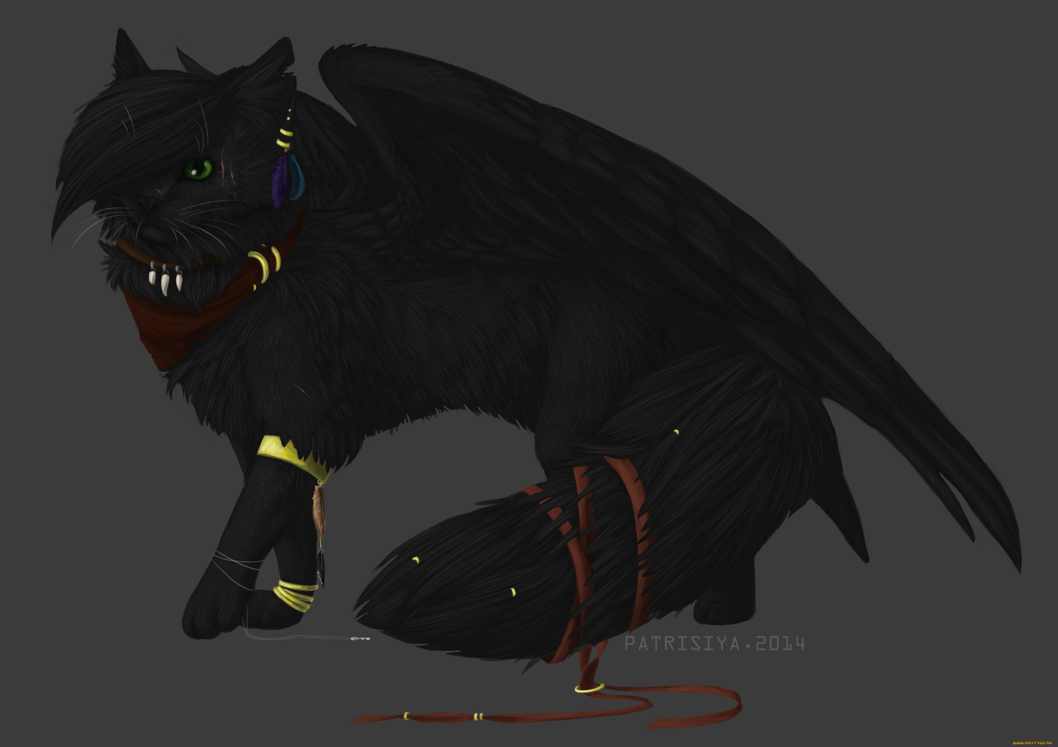 рисованные, животные, , сказочные, , мифические, кот