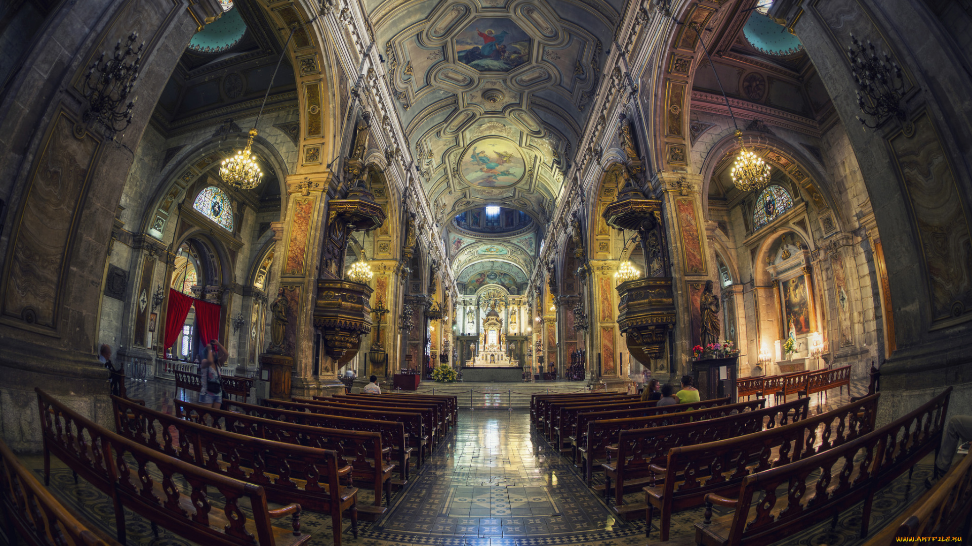 catedral, de, santiago, интерьер, убранство, , роспись, храма, хрпм