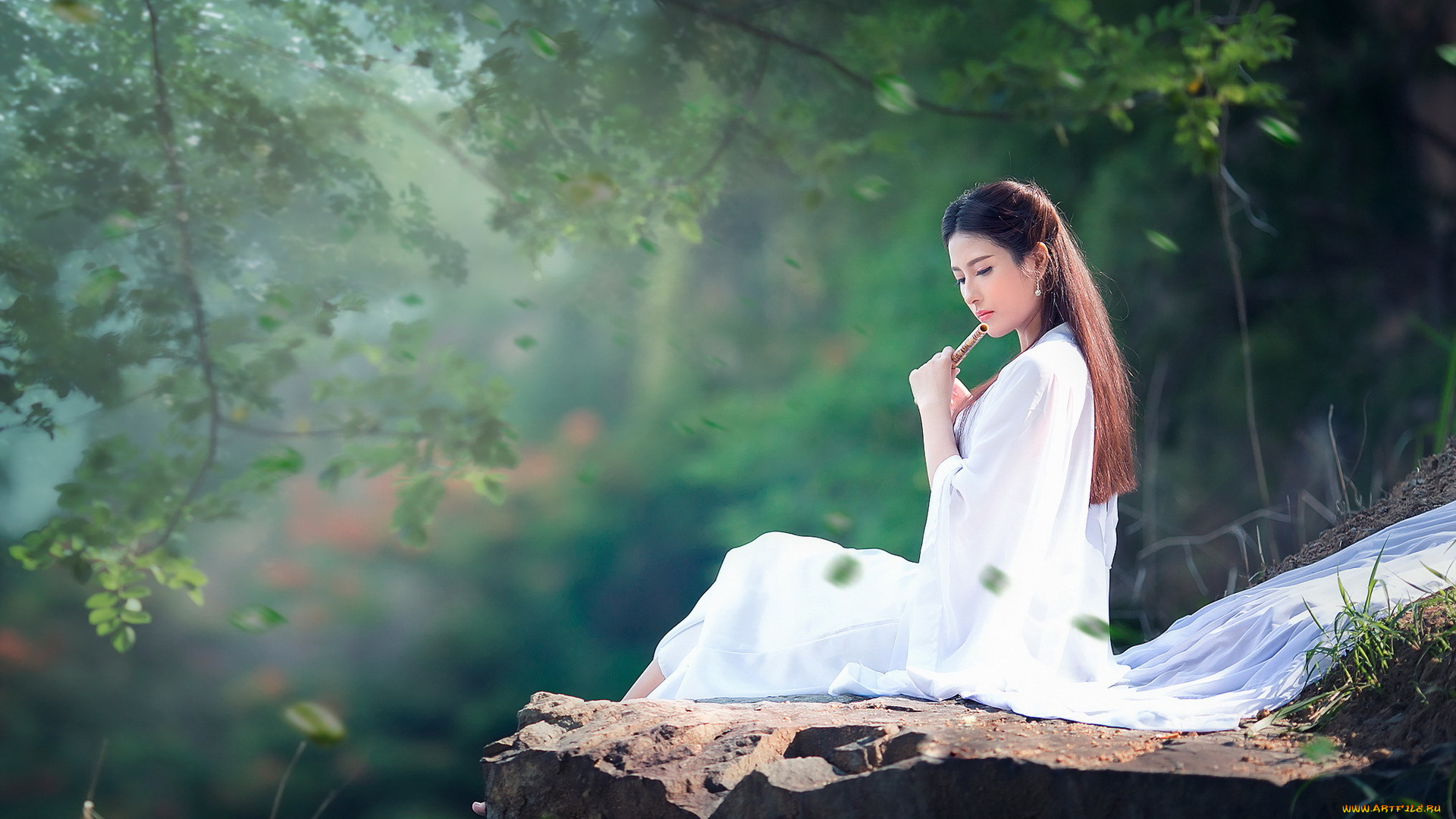 девушки, -unsort, , азиатки, фон, музыка, девушка