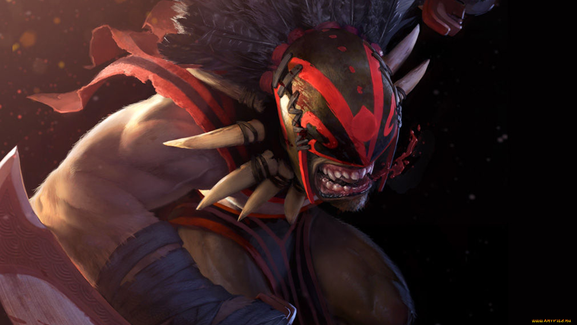 dota, 2, видео, игры, зубы, шлем