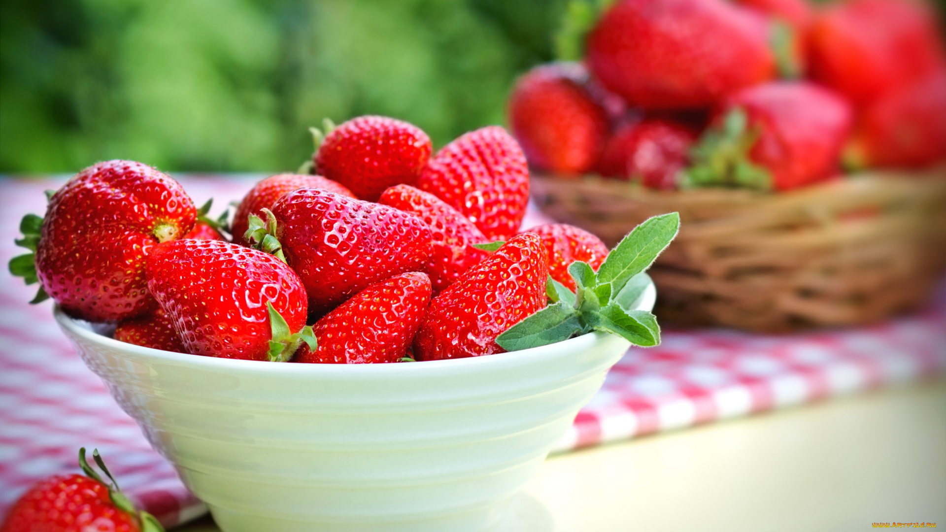 еда, клубника, , земляника, миска, красные, ягоды, спелая, berries, fresh, strawberry, весна