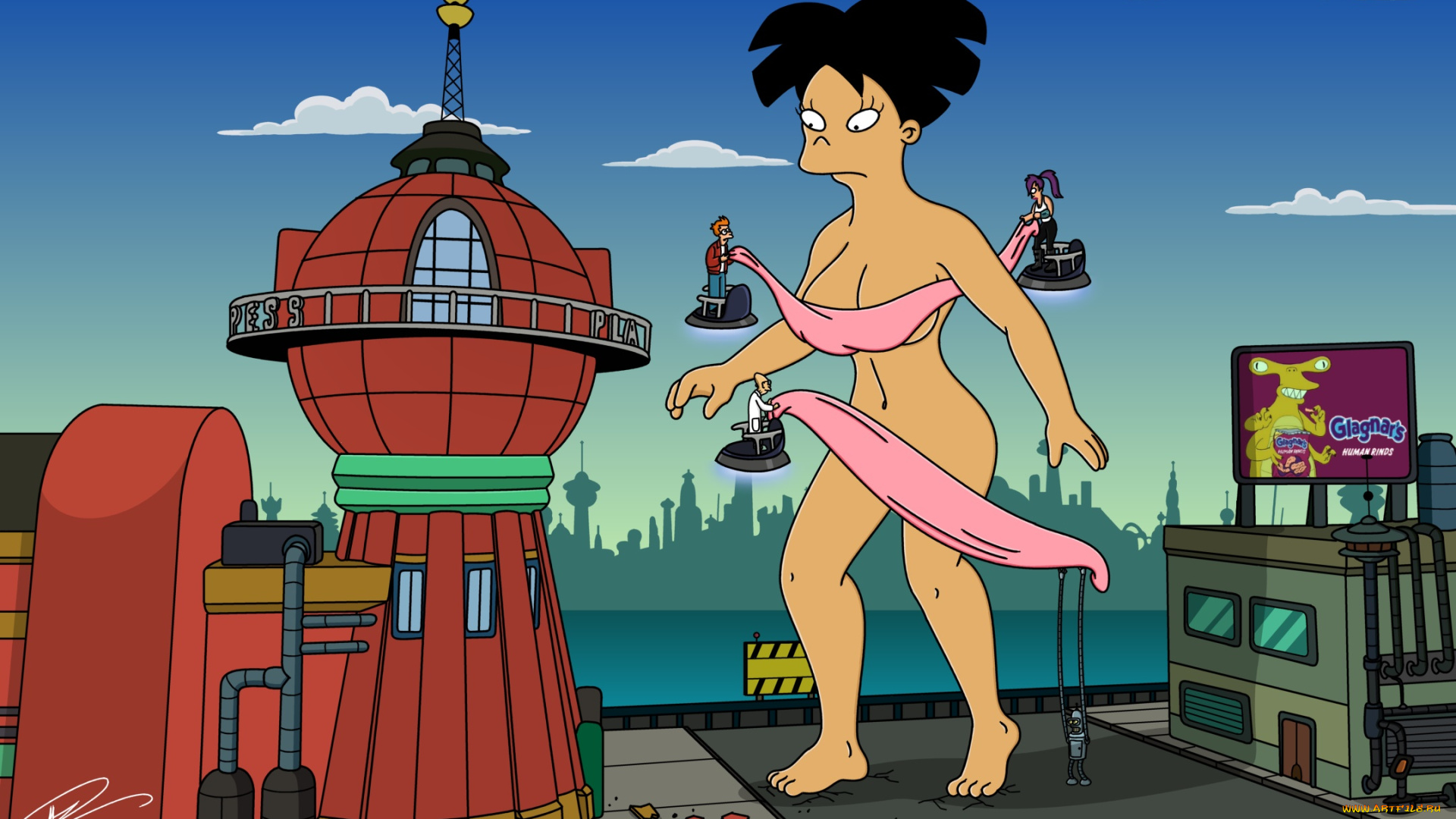 мультфильмы, futurama, персонаж