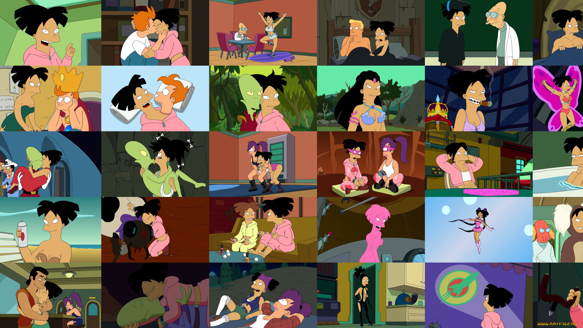 мультфильмы, futurama, персонажи