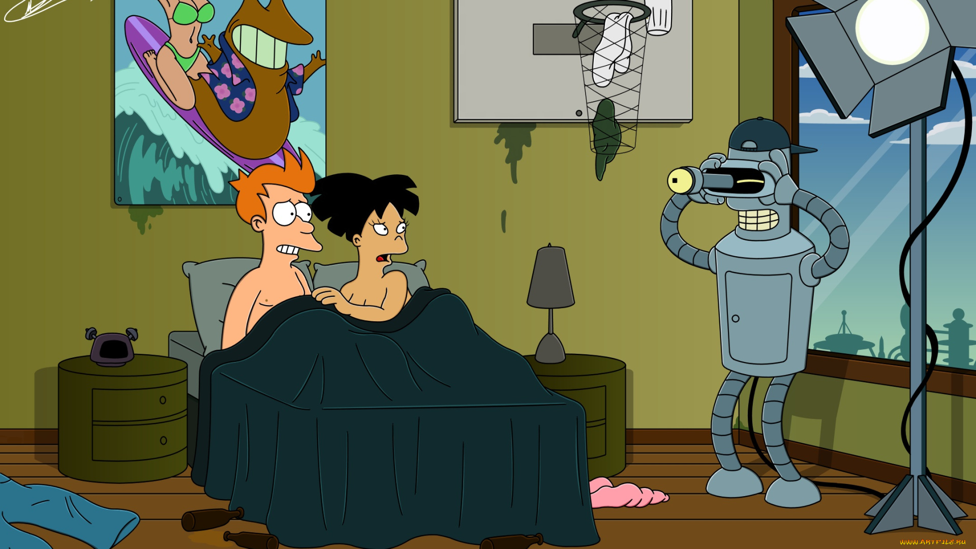 мультфильмы, futurama, персонажи