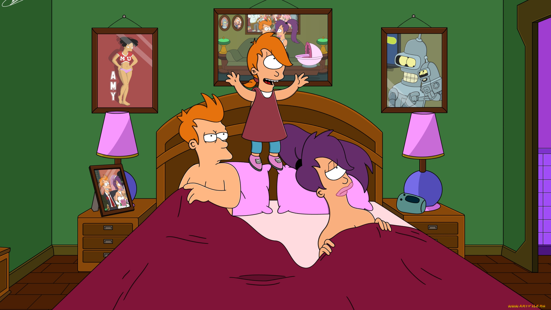 мультфильмы, futurama, персонажи