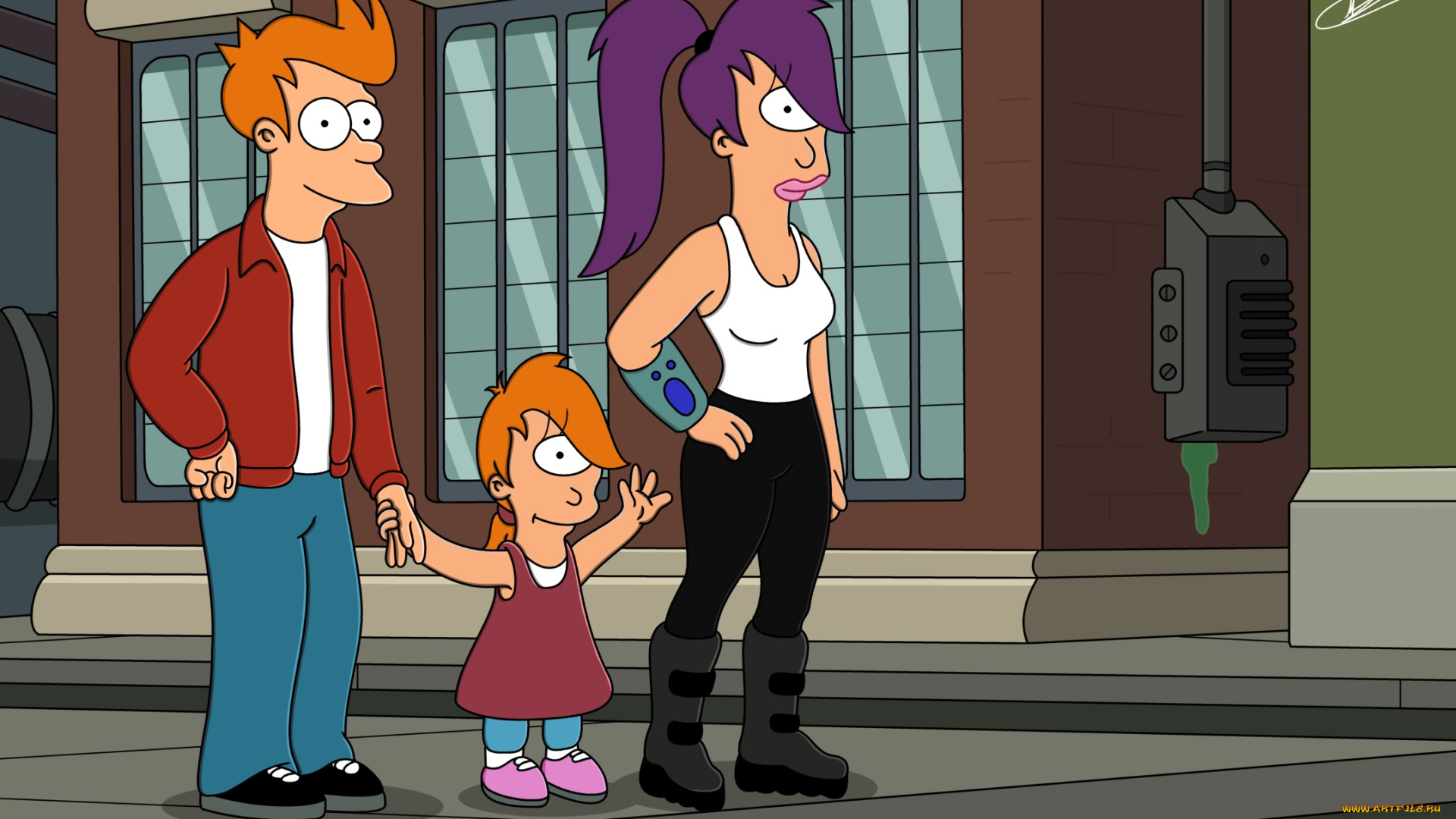 мультфильмы, futurama, персонажи