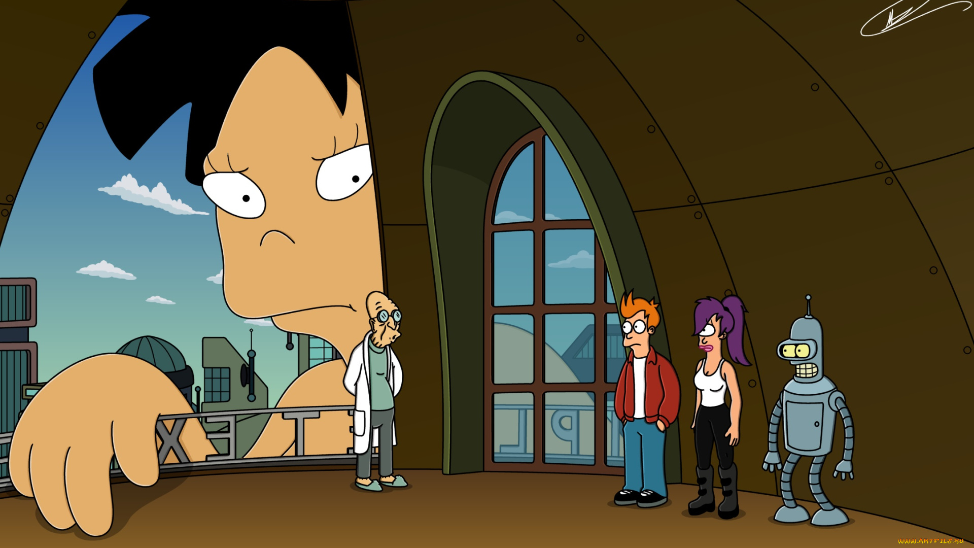 мультфильмы, futurama, персонажи