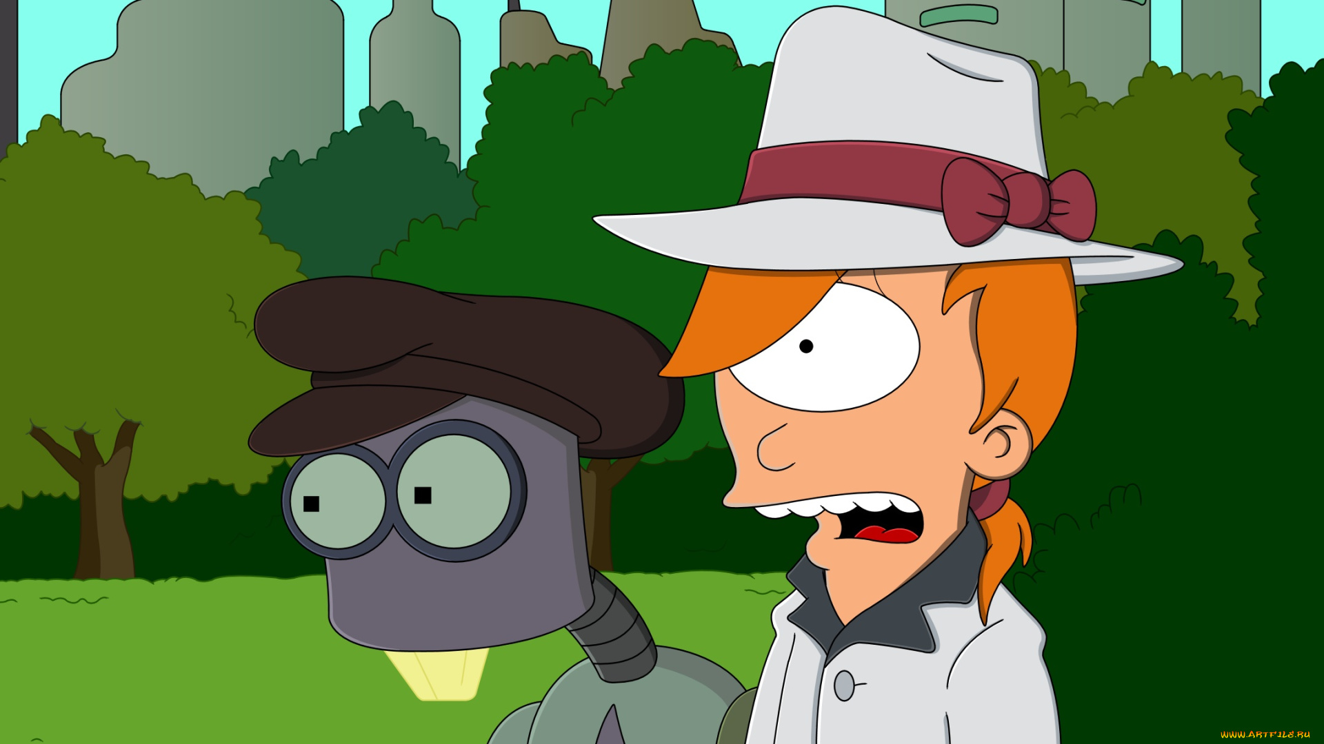 мультфильмы, futurama, персонажи