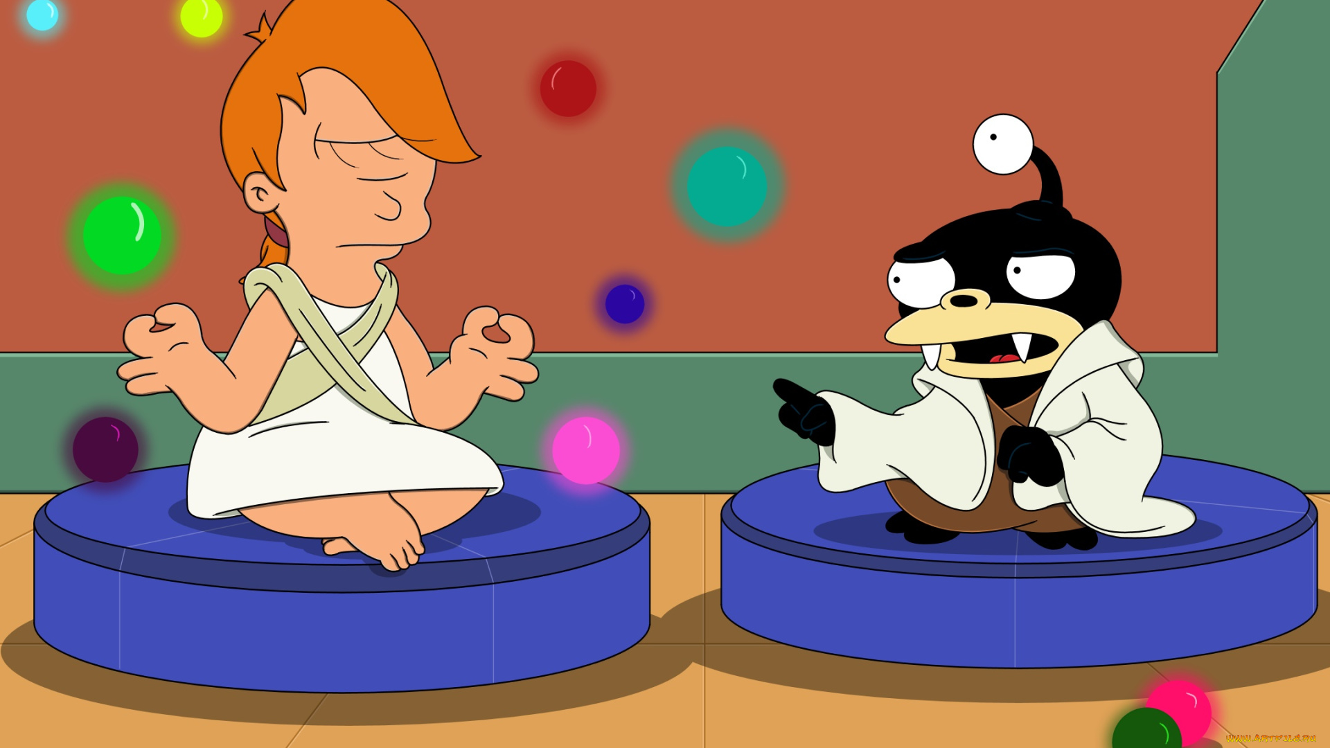 мультфильмы, futurama, персонажи