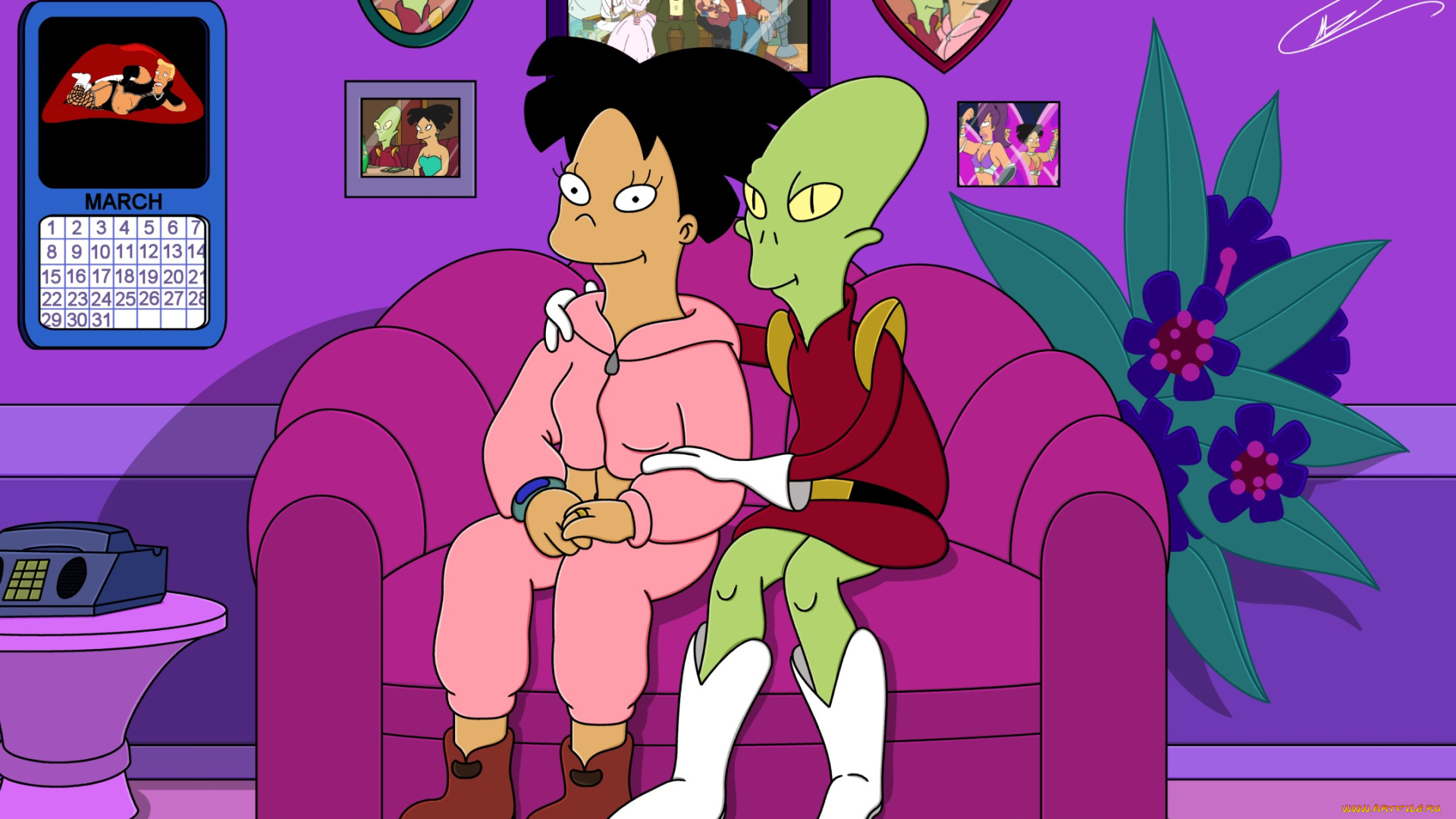 мультфильмы, futurama, персонажи