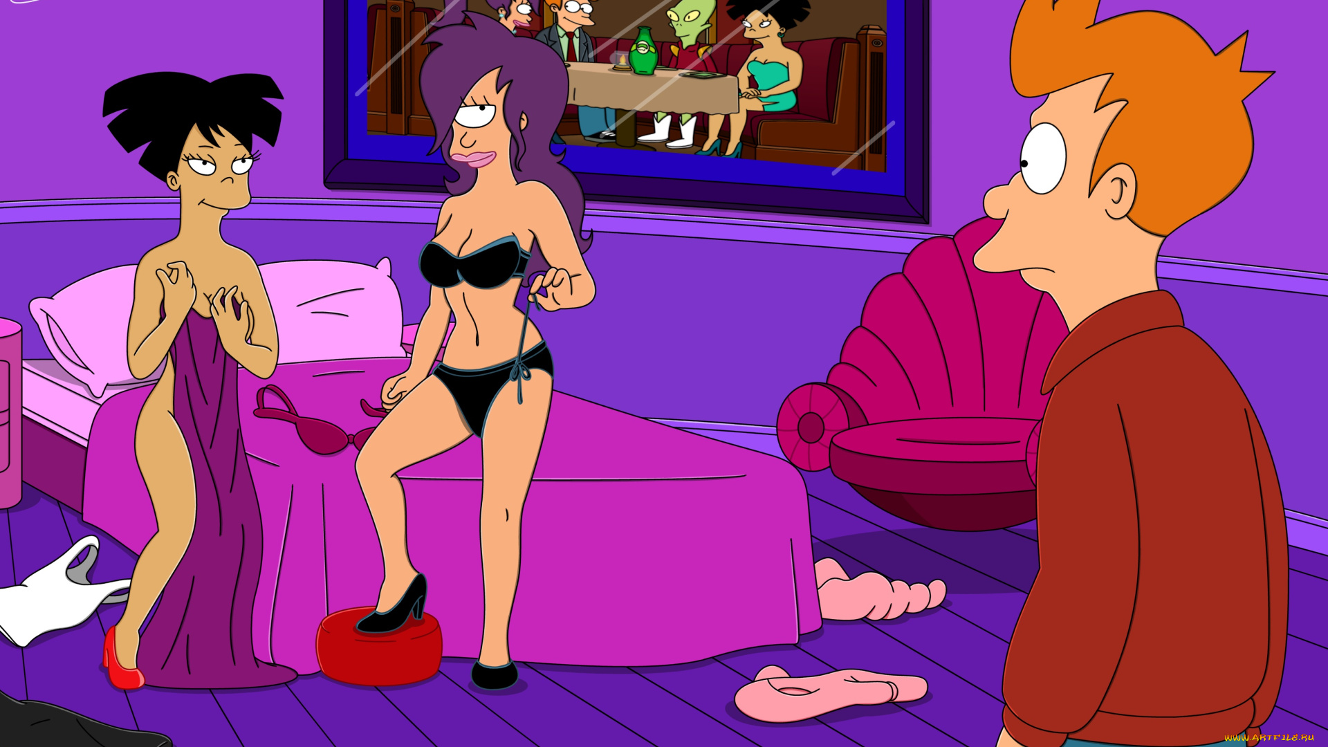 мультфильмы, futurama, персонажи